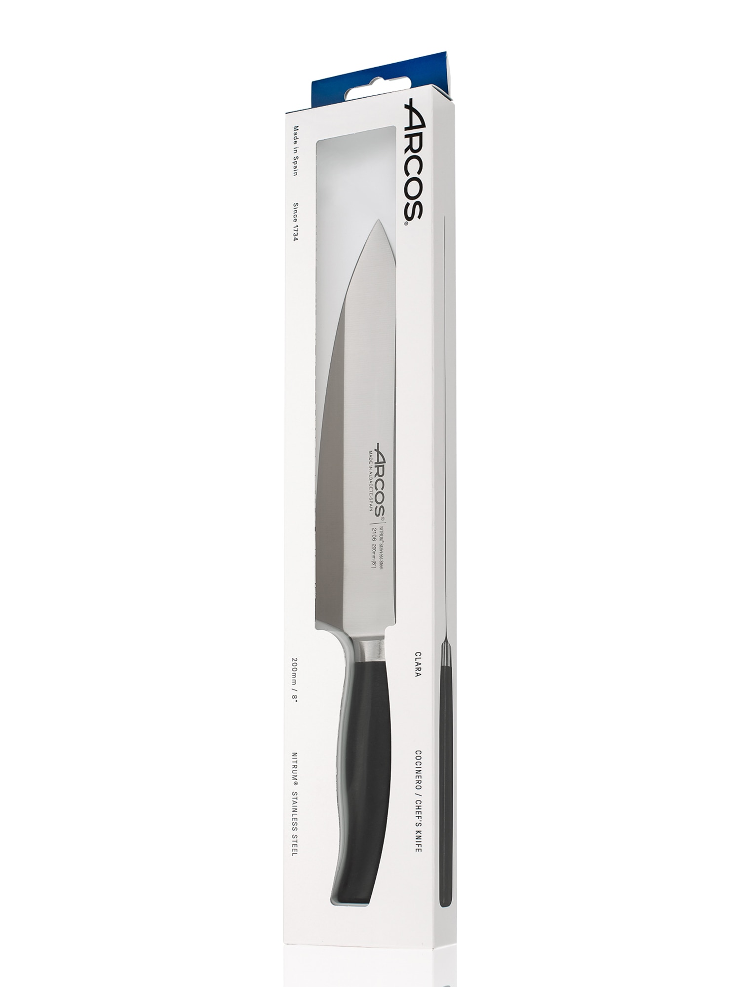 Cuchillo cocinero Clara Arcos Negro-2