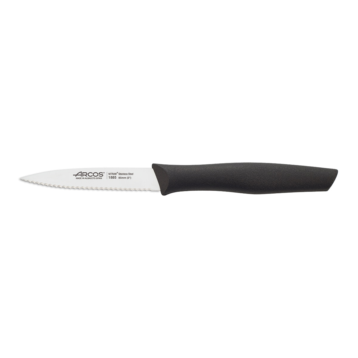 Imagen 0 de Cuchillo mondador negro con sierra Nova Arcos