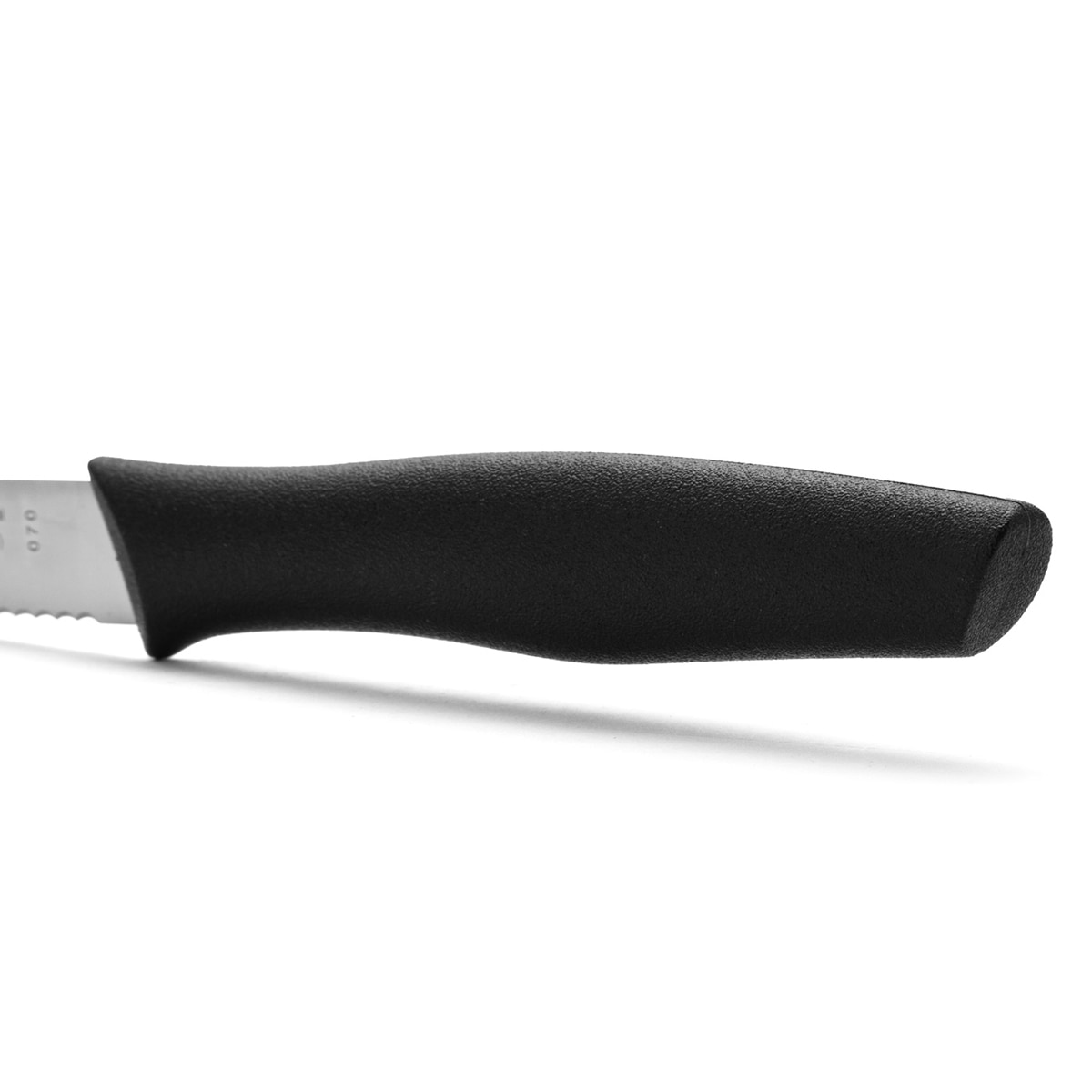 Cuchillo mondador negro con sierra Nova Arcos Negro-5