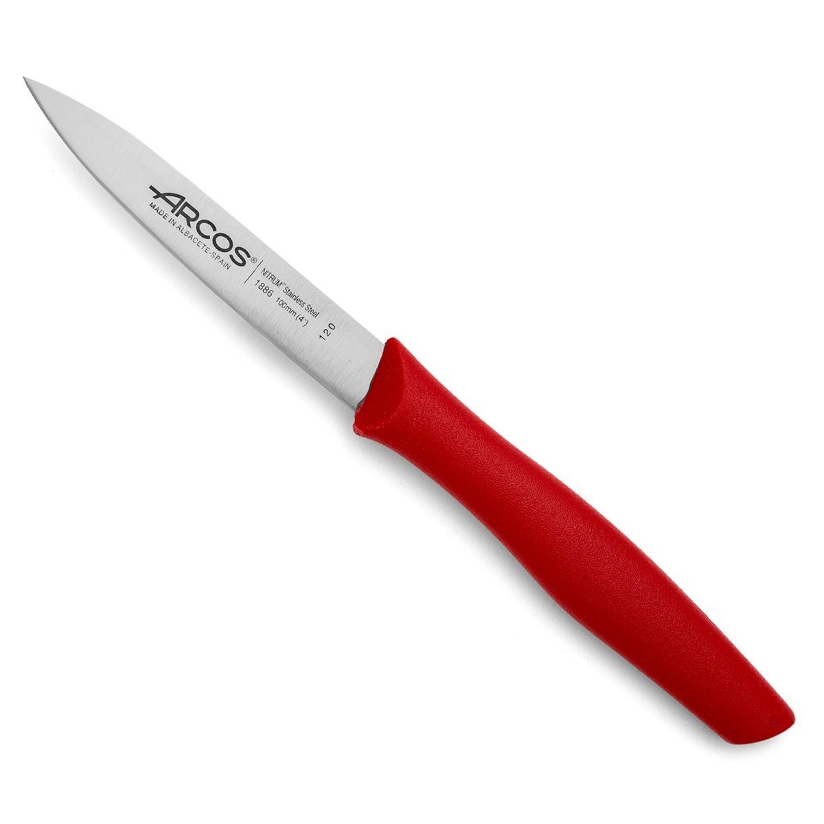 Cuchillo mondador filo liso Nova Arcos - Rojo Rojo-3