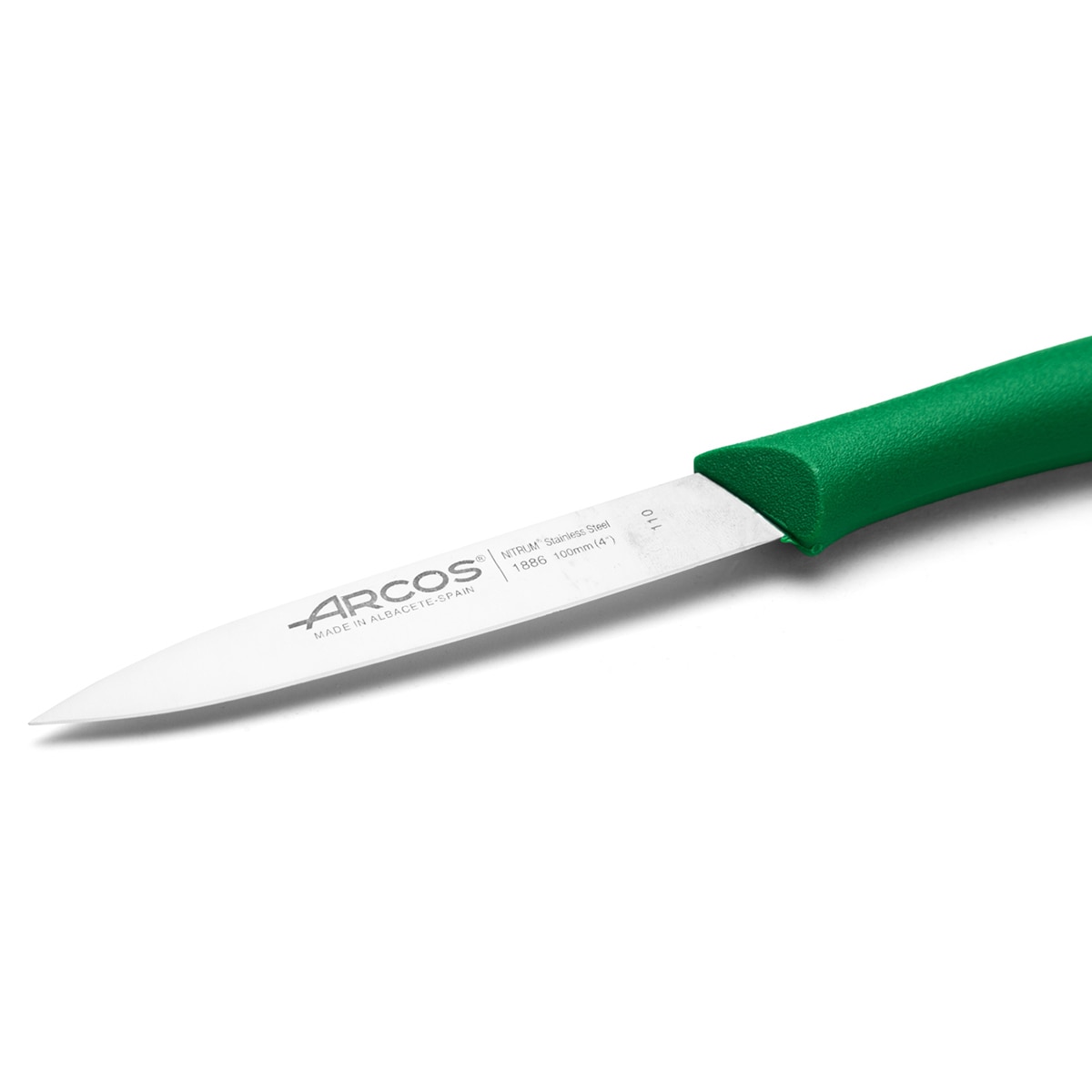 Cuchillo mondador filo liso Nova Arcos Verde-2