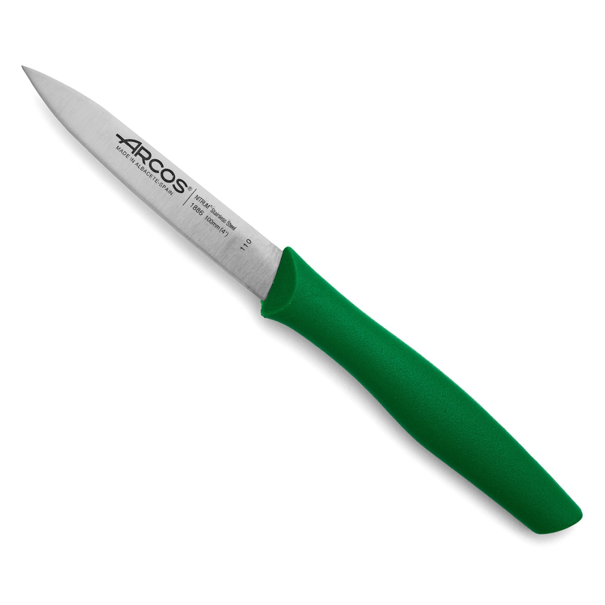 Cuchillo mondador filo liso Nova Arcos Verde-3