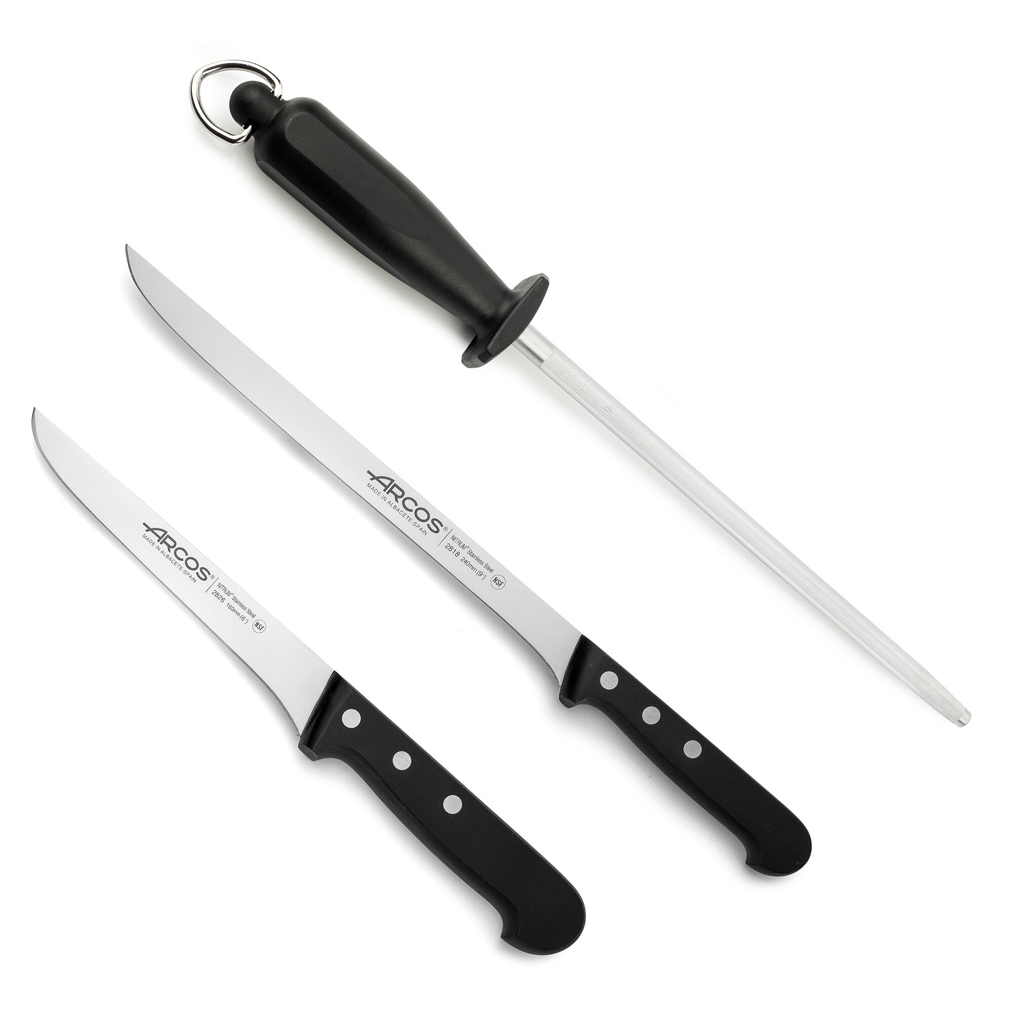 Set jamonero Universal Arcos Acero-1