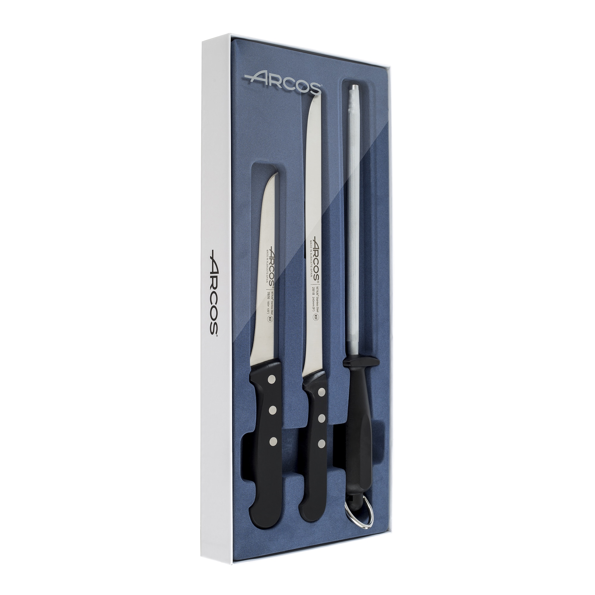 Set jamonero Universal Arcos Acero-2