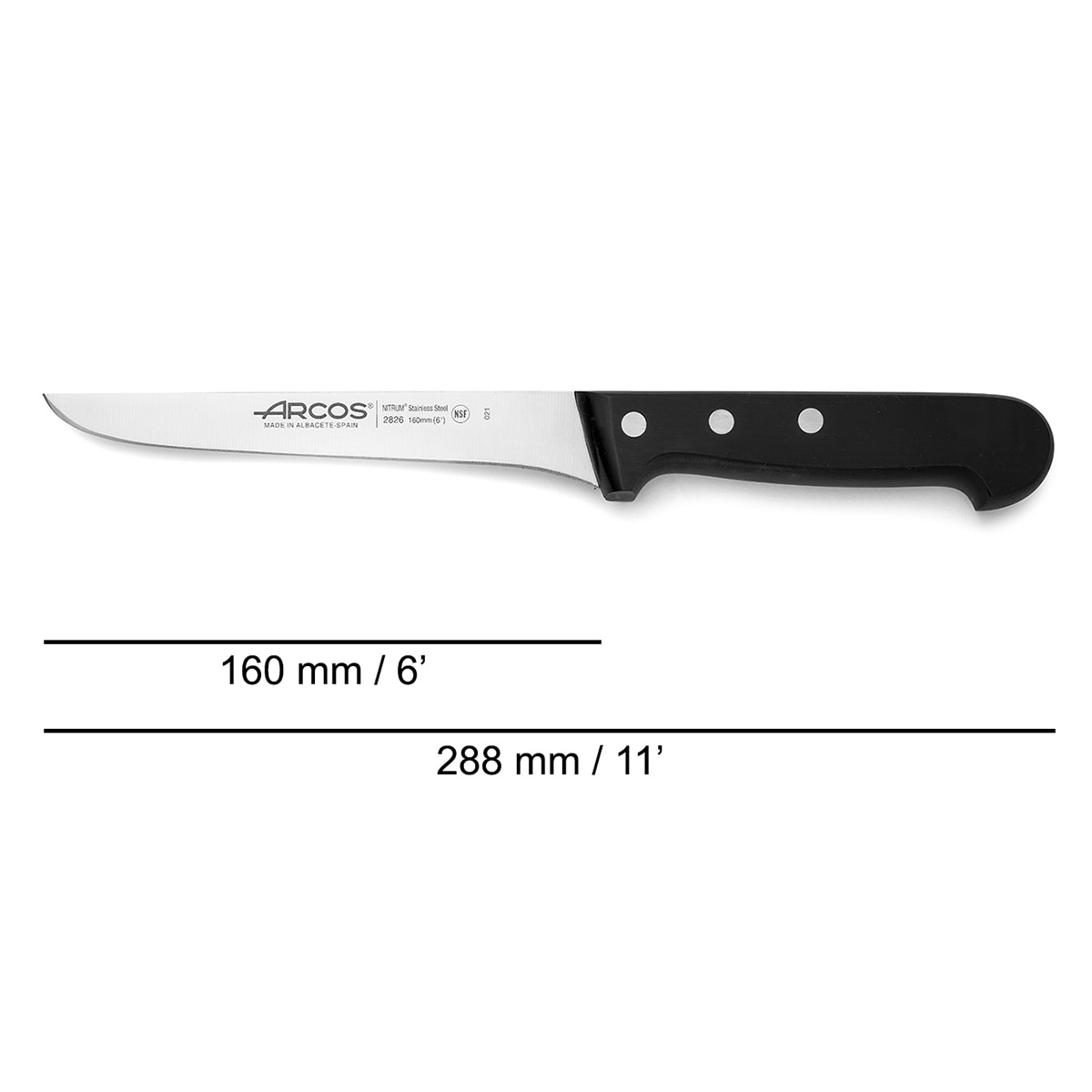Cuchillo deshuesador Universal Arcos Negro-7