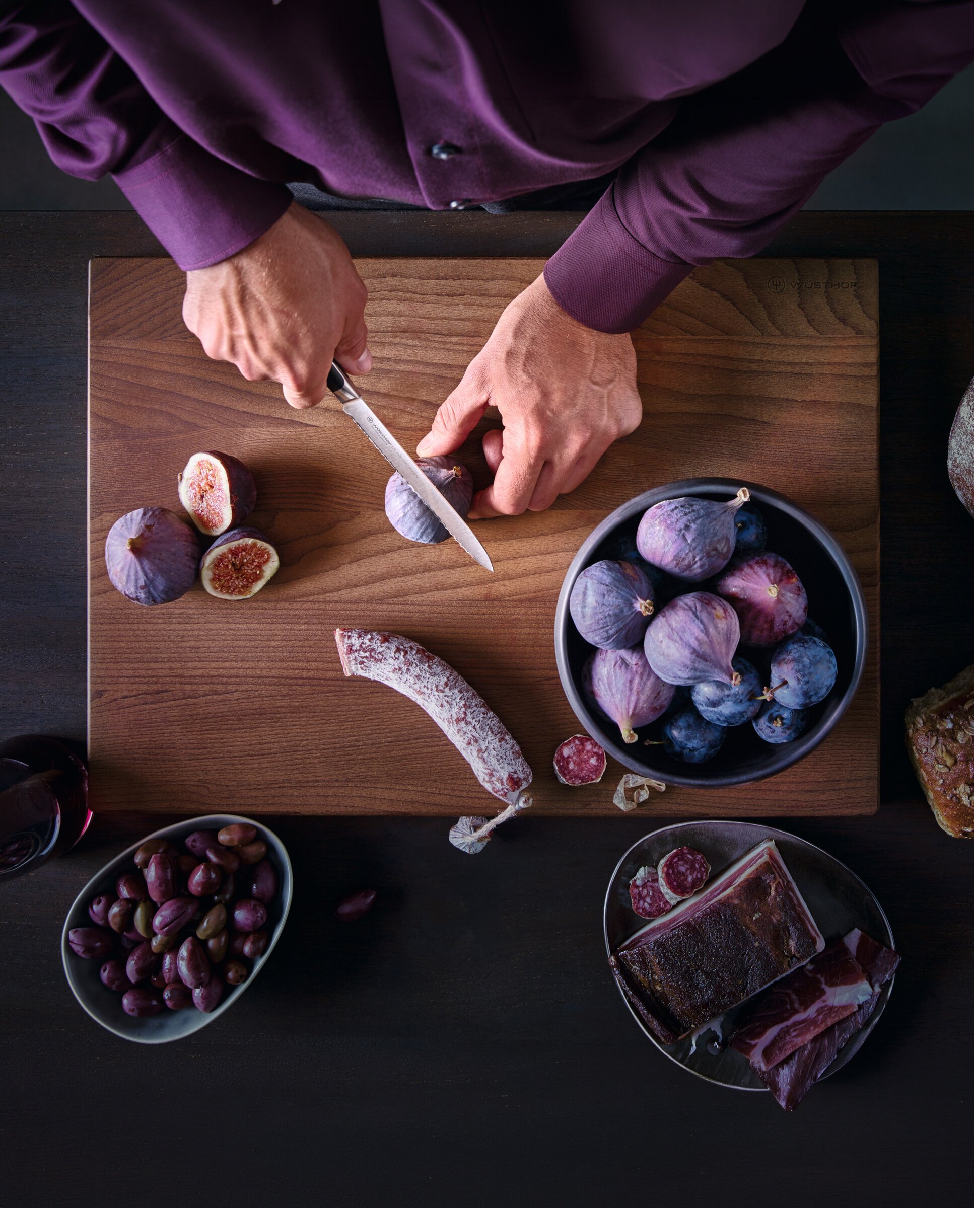 Estojo de 3 Facas Classic Ikon Legumes + Chef + Fileteadora Aço-5
