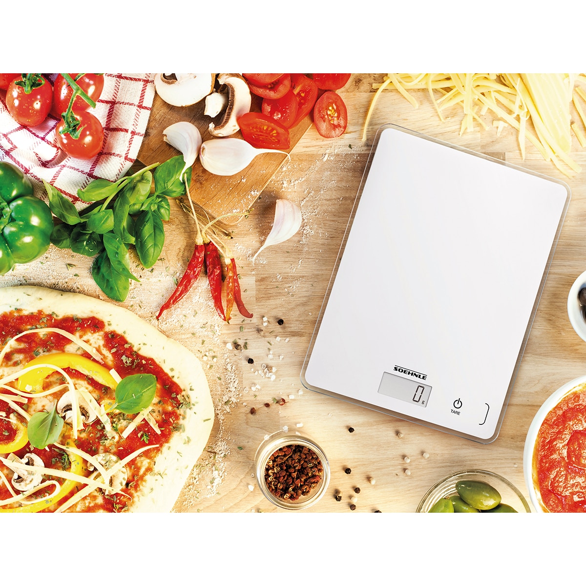 Balança de Cozinha Page Compact 300 Branco-3