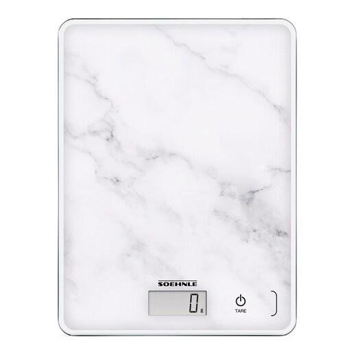 Balanza de cocina efecto mármol Page Compact 300 Soehnle