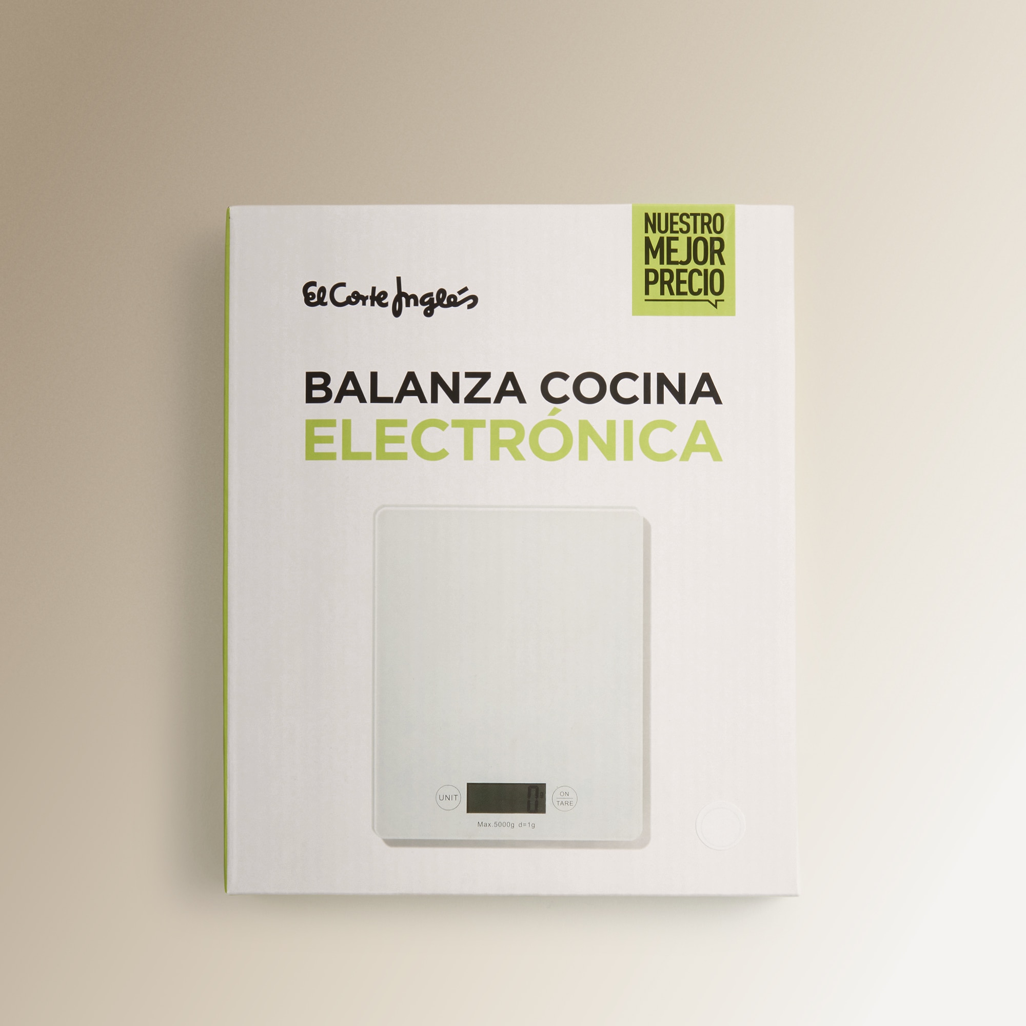 Balanza de cocina Nuestro Mejor Precio - El Corte Inglés Blanco-4