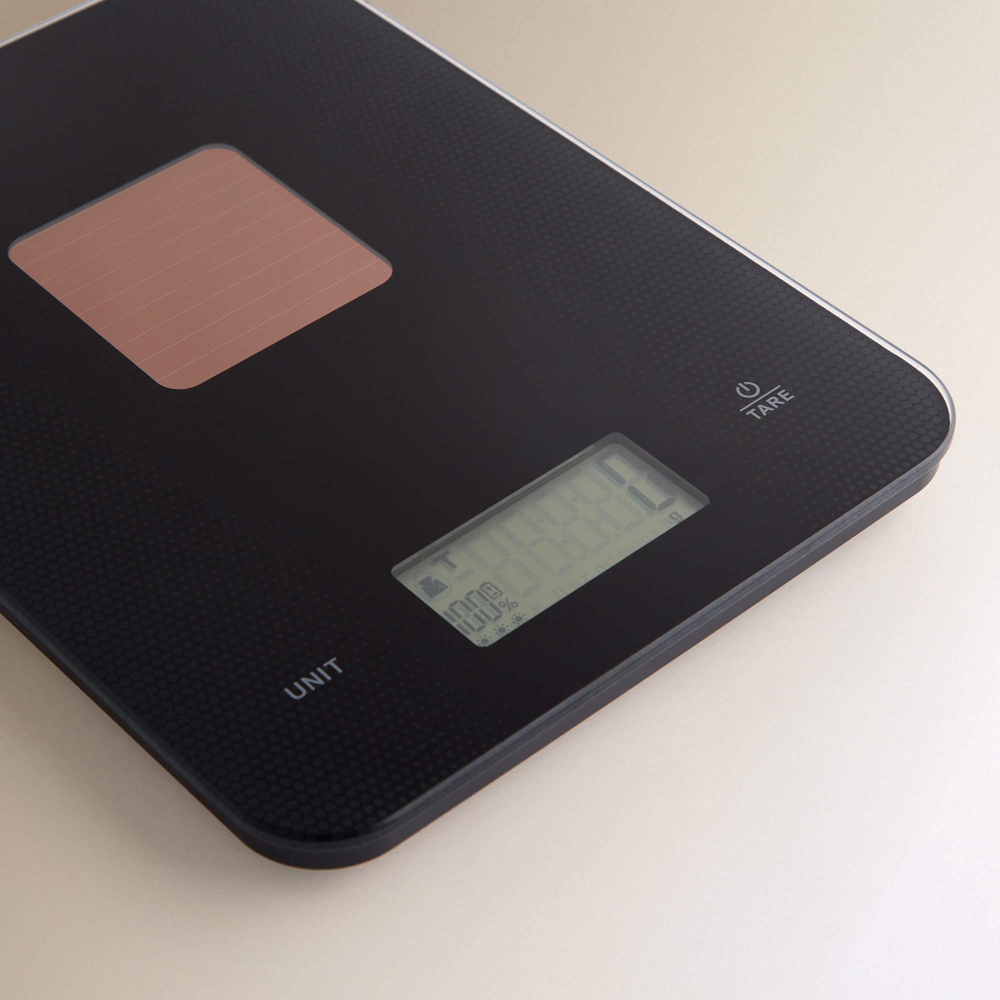 Balança de Cozinha Solar Preto-2