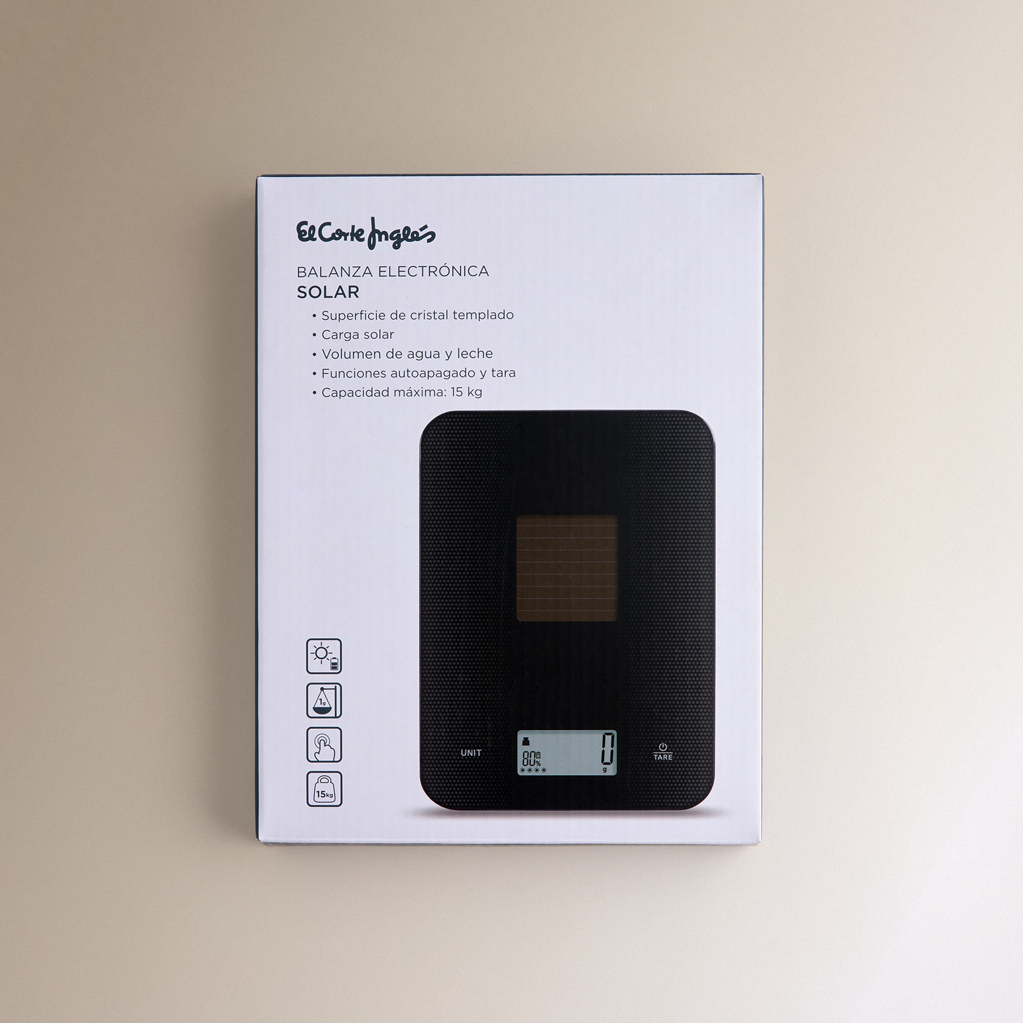 Balança de Cozinha Solar Preto-4