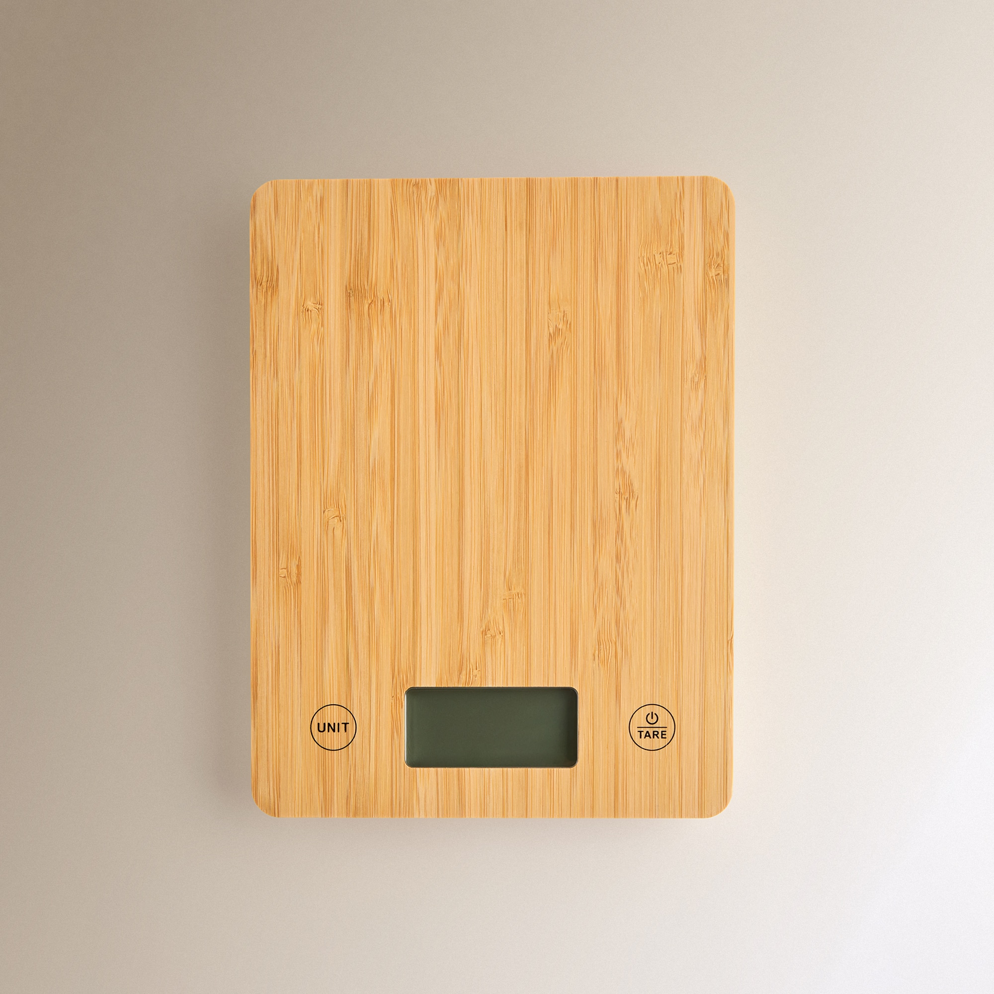Balança de Cozinha Bambu Natural-1