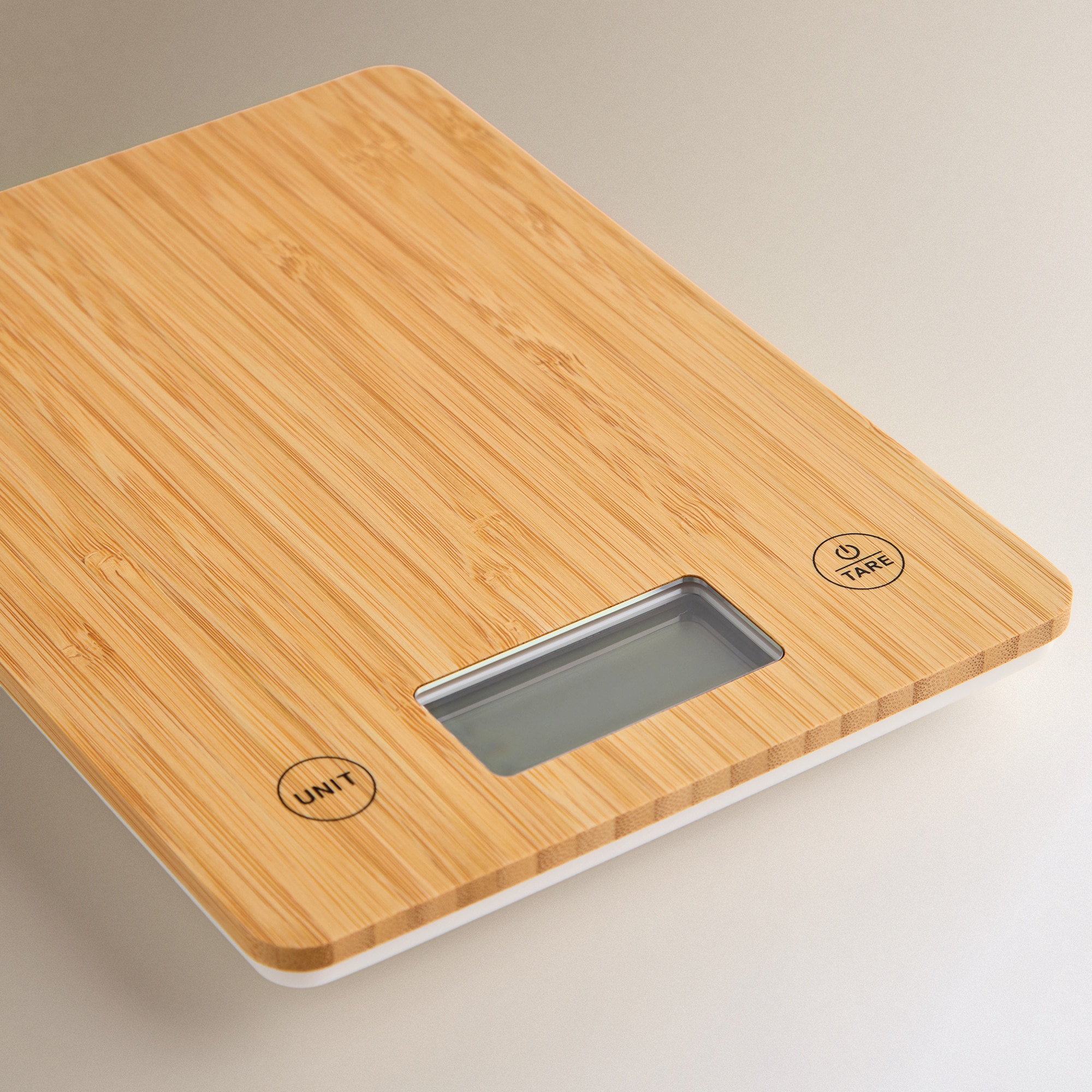 Balança de Cozinha Bambu Natural-2