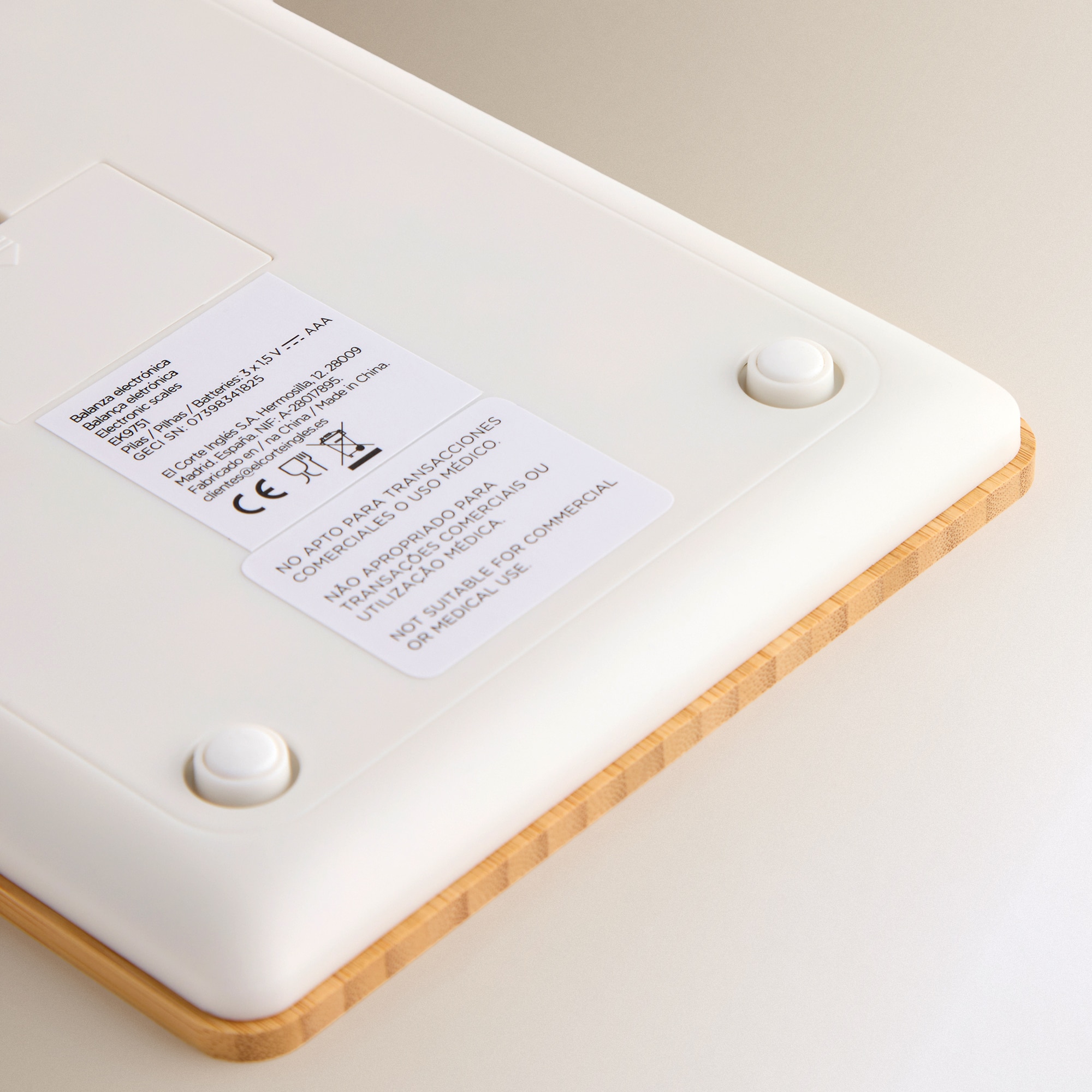 Balança de Cozinha Bambu Natural-3