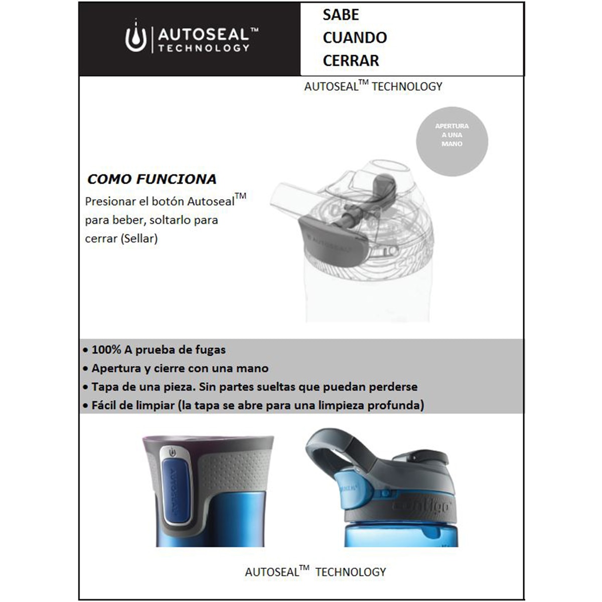 Botella Termo West Loop Contigo - Metalizado Metalizado-7