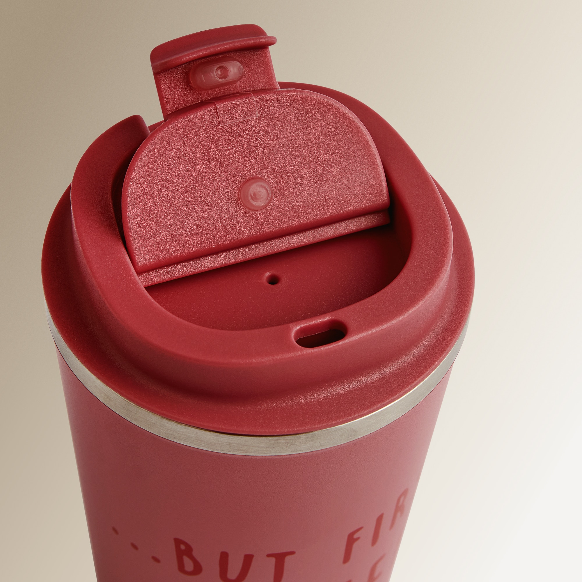 Caneca Térmica de Parede Dupla But First Rosa-2