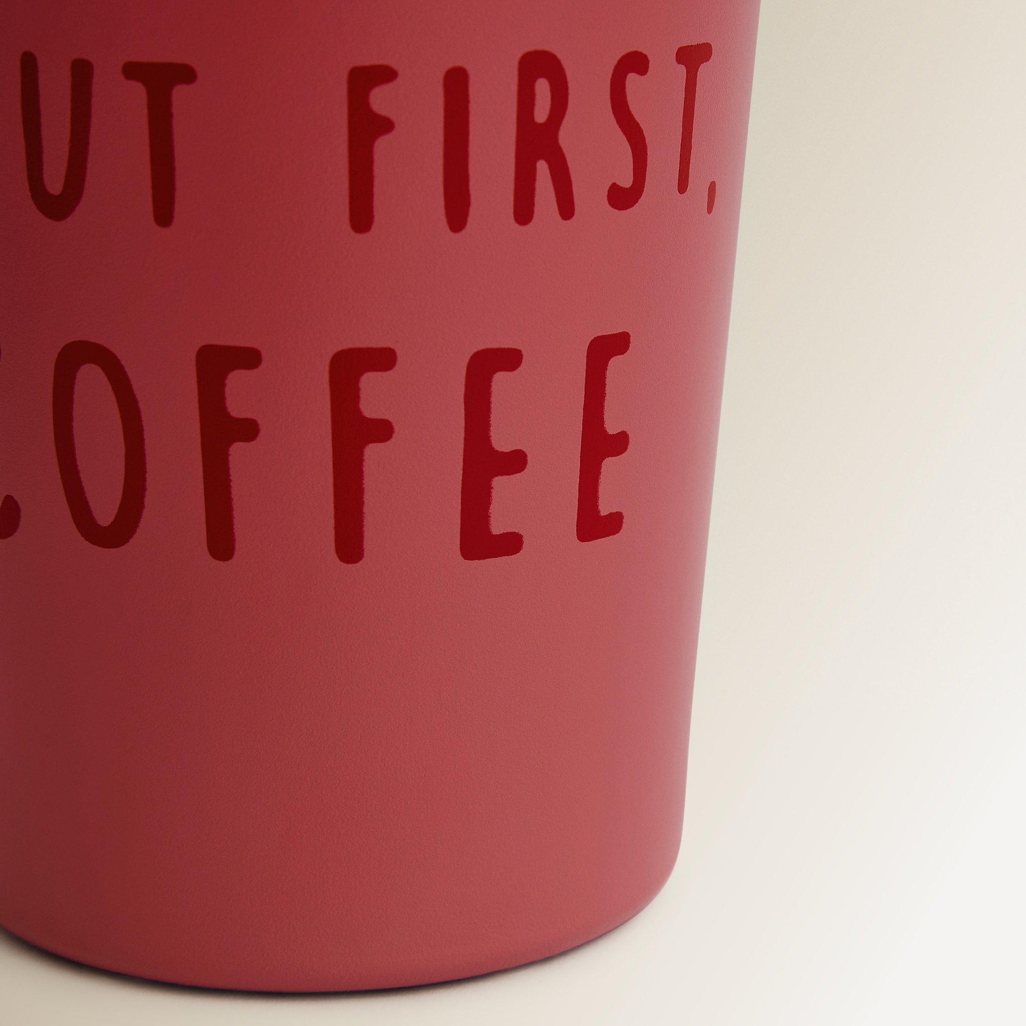 Caneca Térmica de Parede Dupla But First Rosa-4