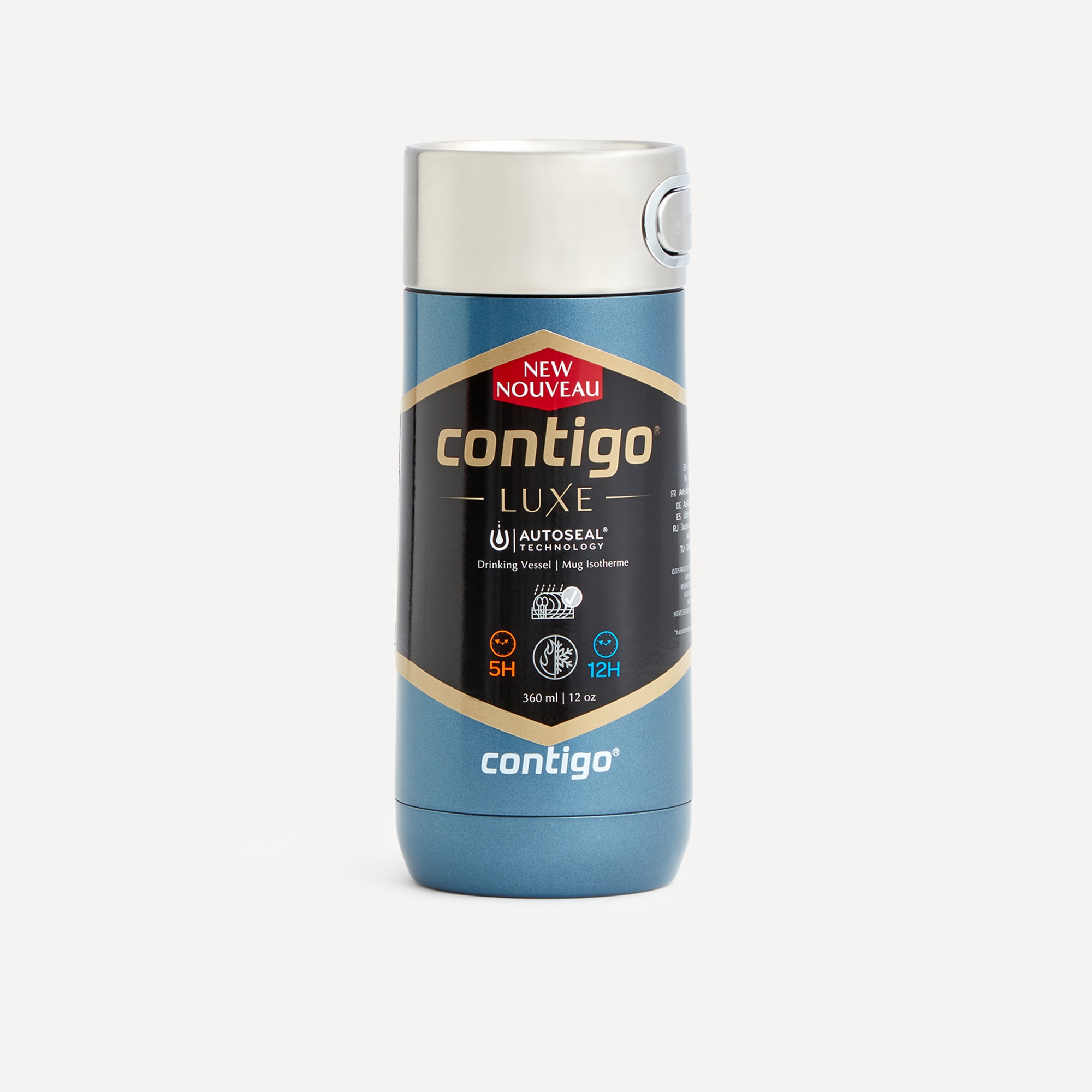 Garrafa Térmica Luxe Cornflower Azul-5