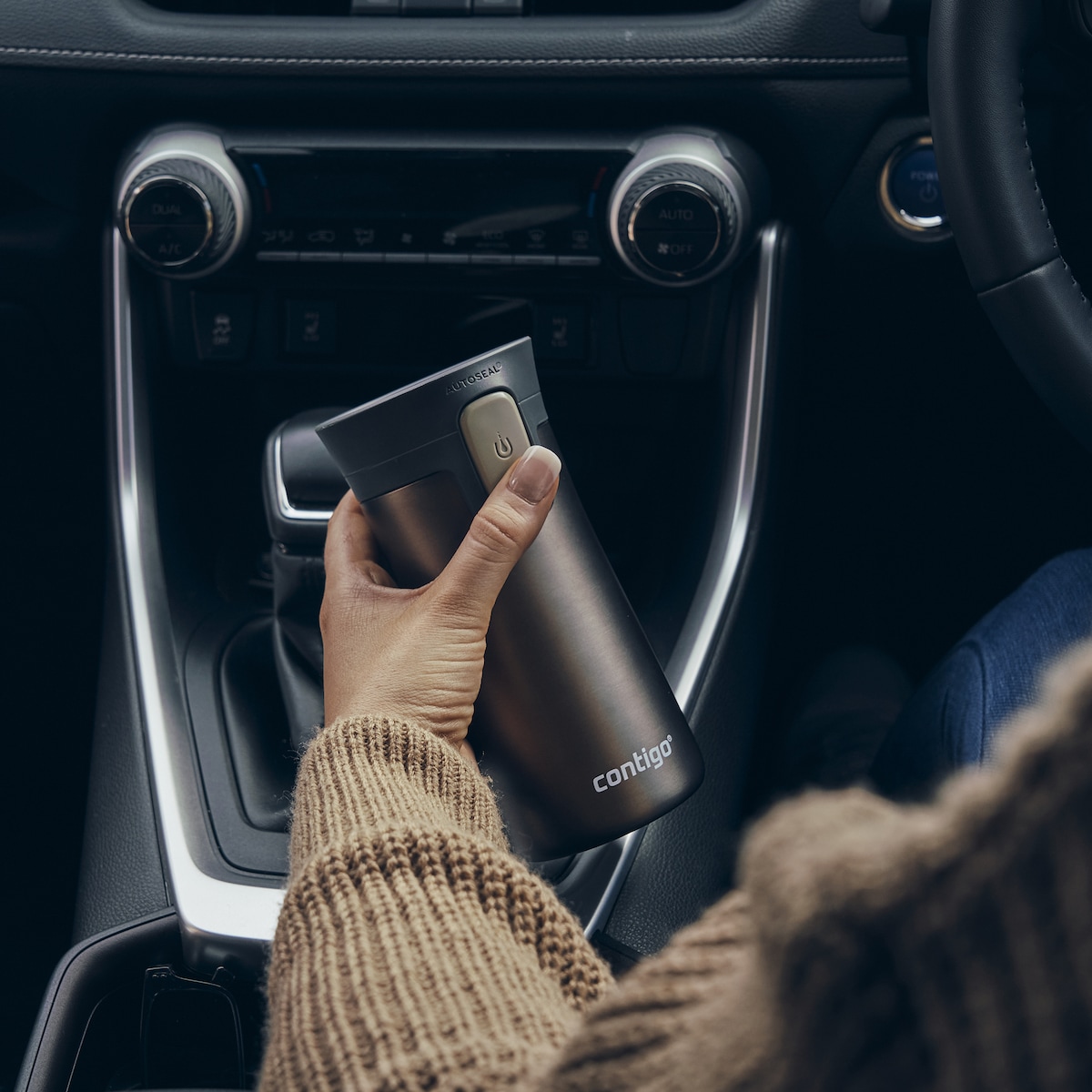 Garrafa térmica Pinnacle Bronze escuro-3