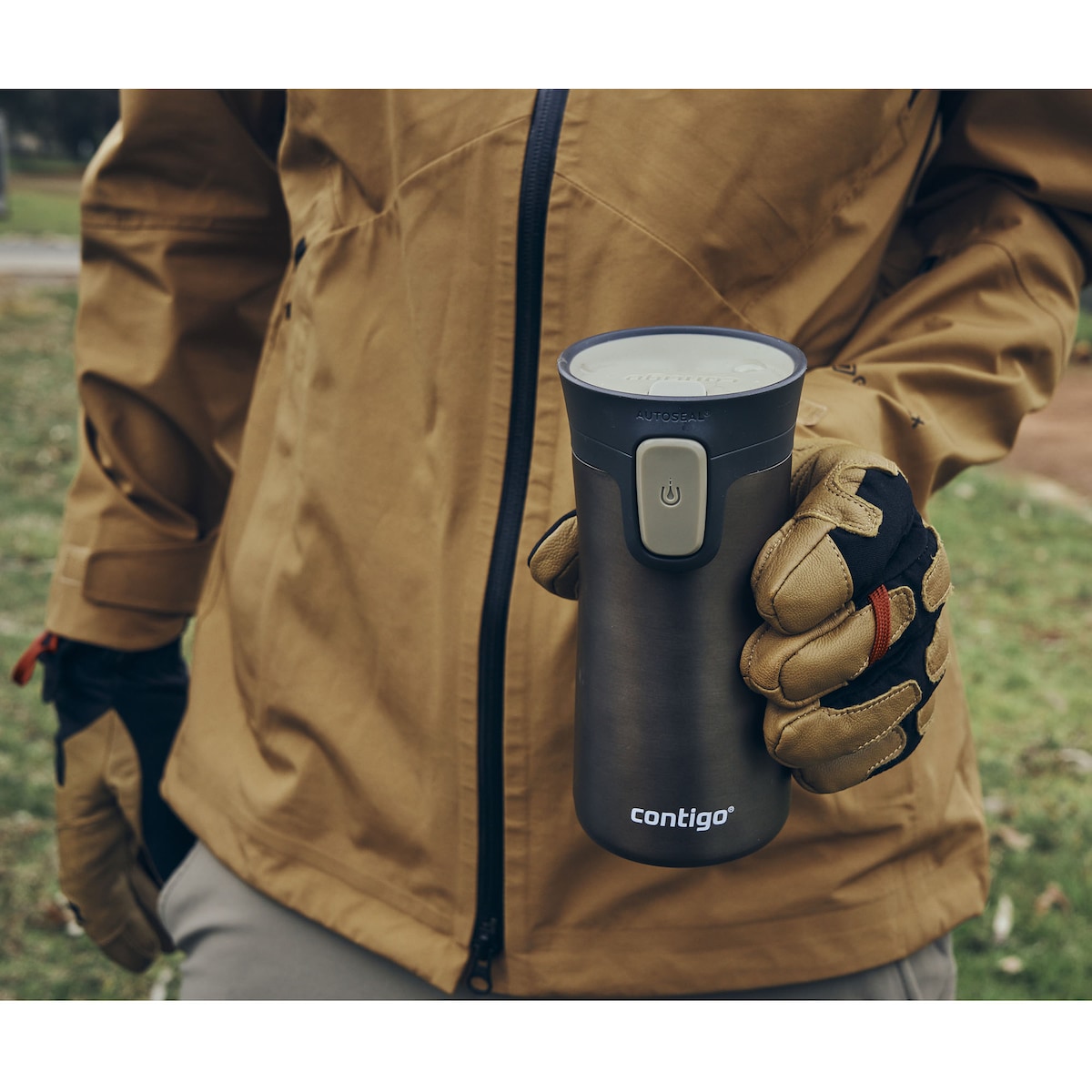 Garrafa térmica Pinnacle Bronze escuro-4