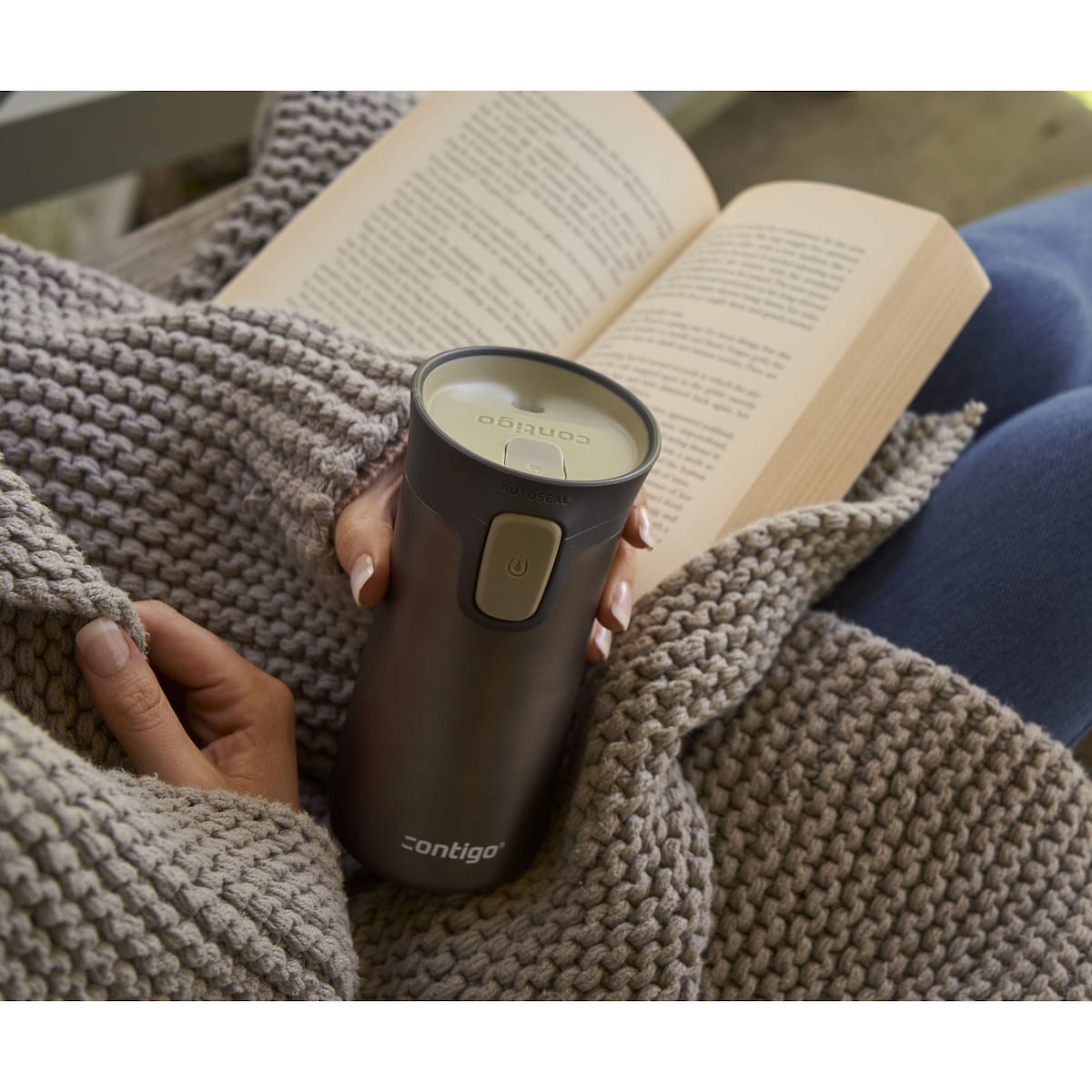 Garrafa térmica Pinnacle Bronze escuro-6