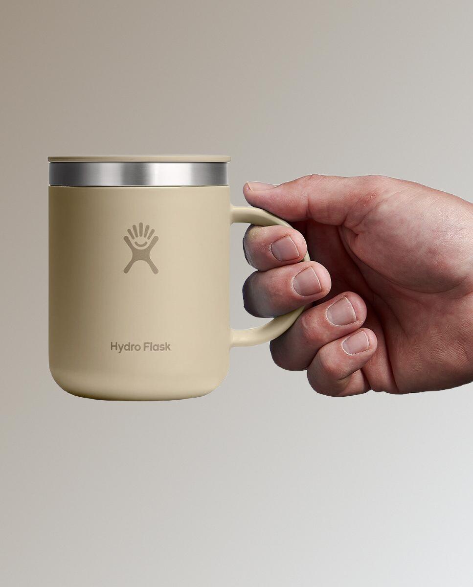 Caneca com Tampa 350 ml - Cor de Aveia Bege-3