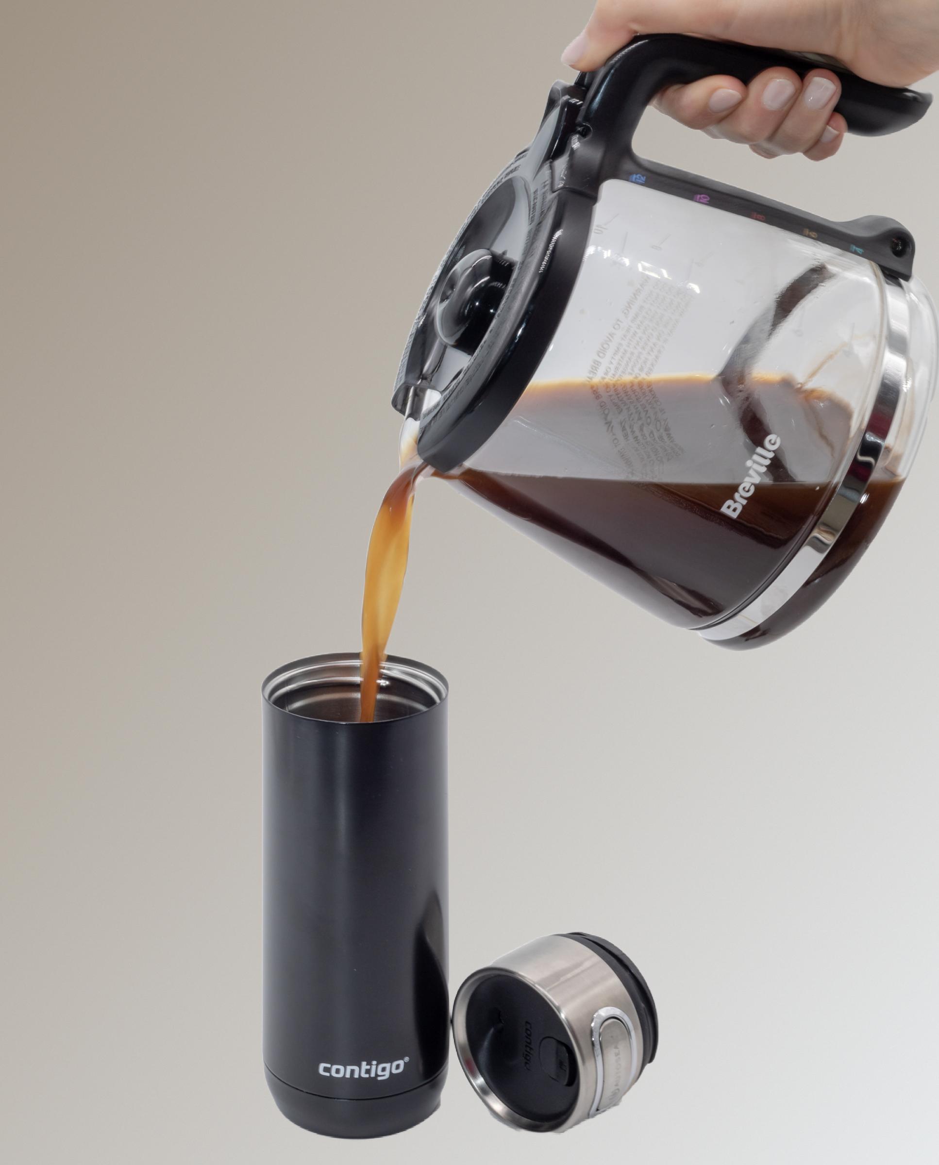 Taza térmica acero inoxidable 470 ml Licorice Luxe Autoseal Contigo - Negro Negro-9