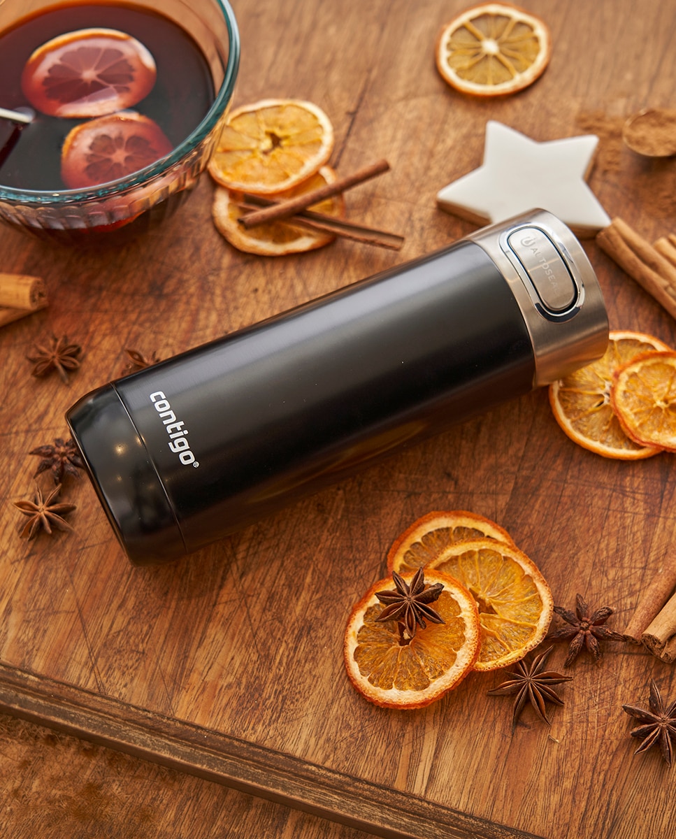 Taza térmica acero inoxidable 470 ml Licorice Luxe Autoseal Contigo - Negro Negro-11