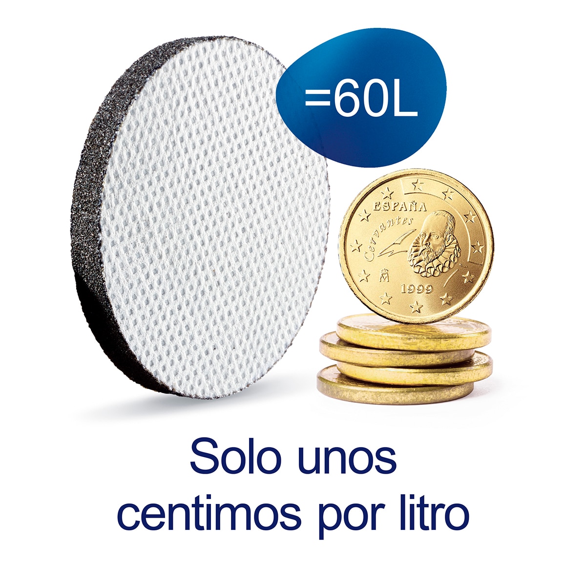 Pack de 3 filtros para garrafa filtrante Microdisc Branco-13