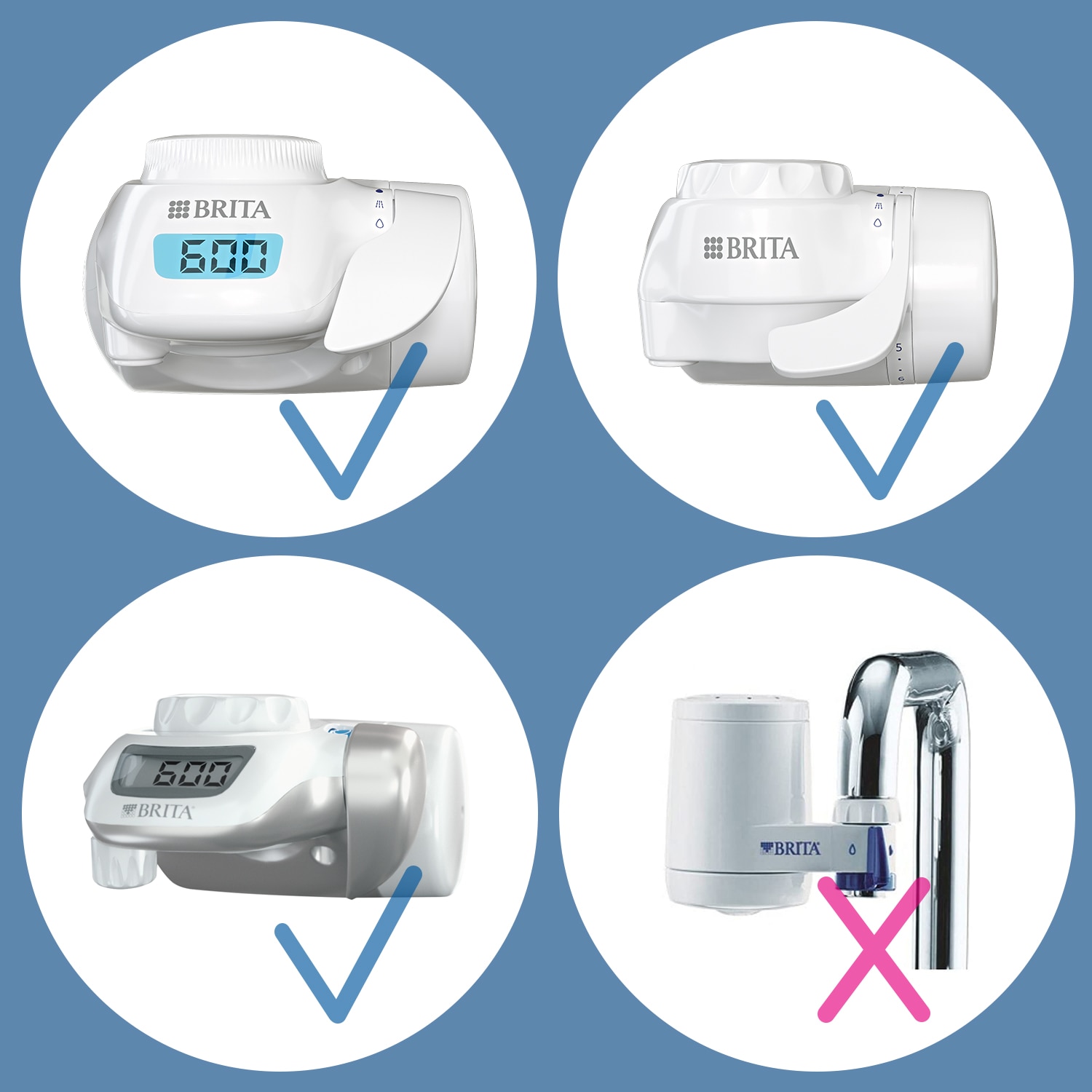 Filtro de recambio para sistema de grifo On Tap Brita Blanco-14