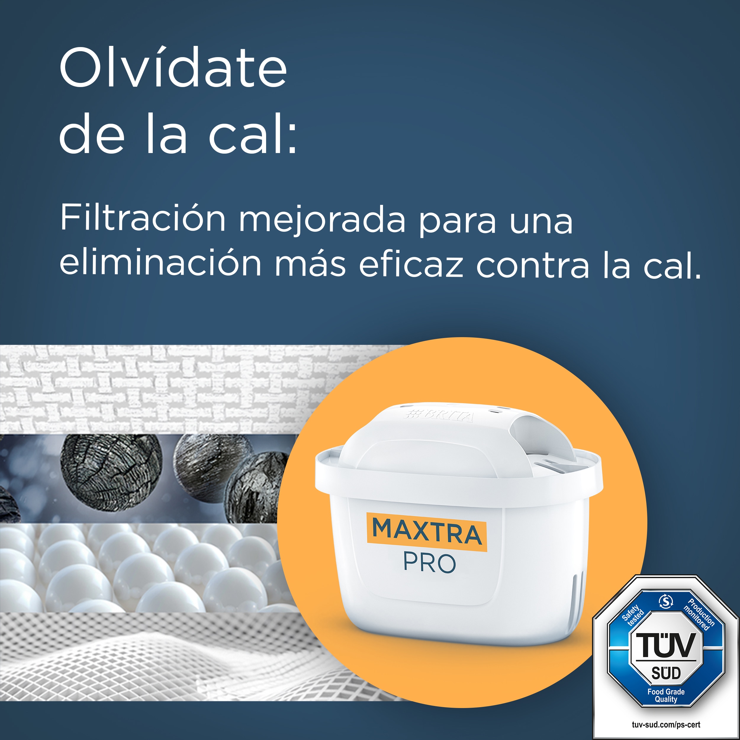 Pack 2 filtros de agua Experto en cal Maxtra Pro Brita Blanco-4