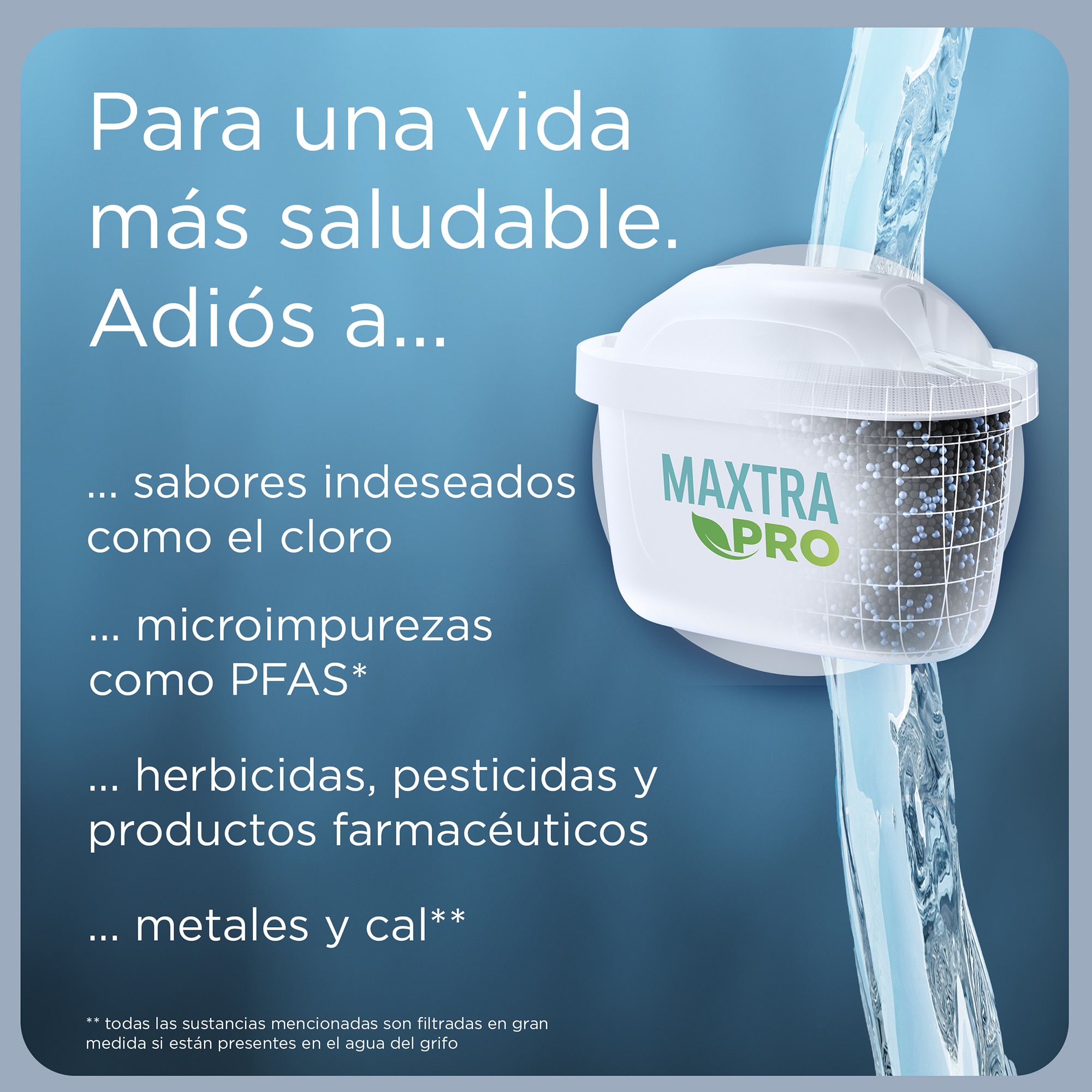 Jarra de agua con filtro Marella + 2 filtros Maxtra Pro Marella Brita Azul-5