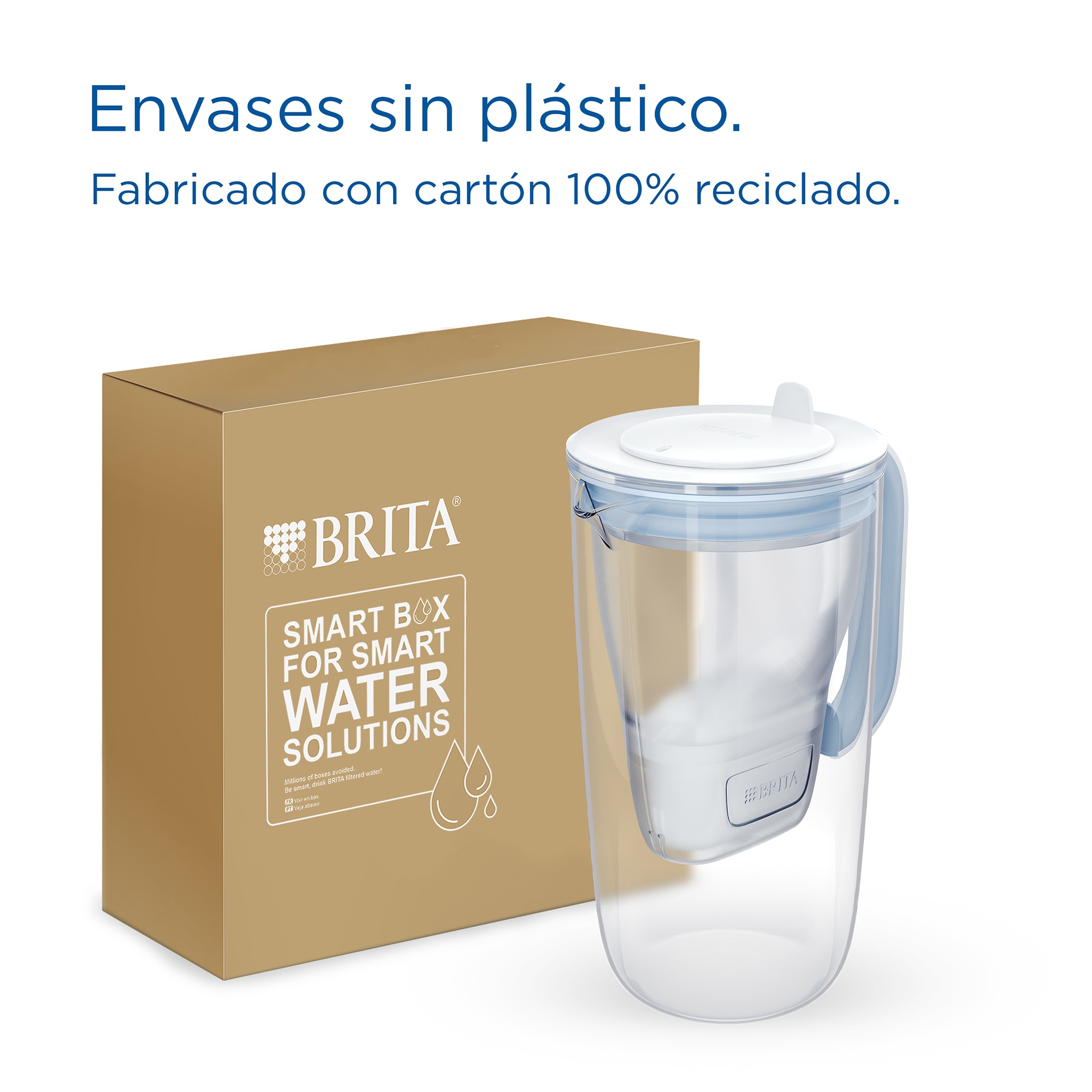 Jarra de cristal con filtro Maxtra Pro All-in-One Brita Azul claro-8