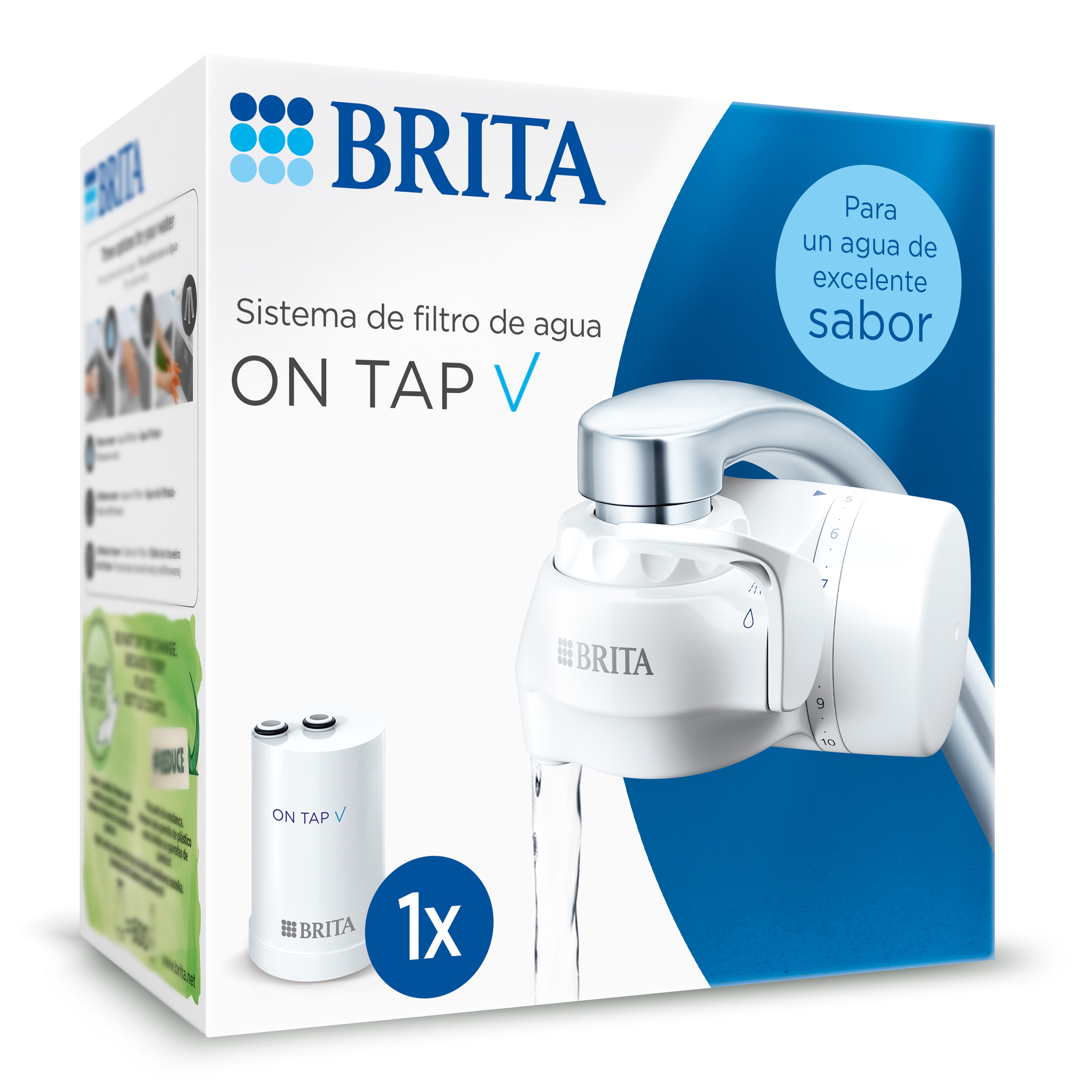 Sistema de filtración para grifo On Tap V Brita Blanco-2