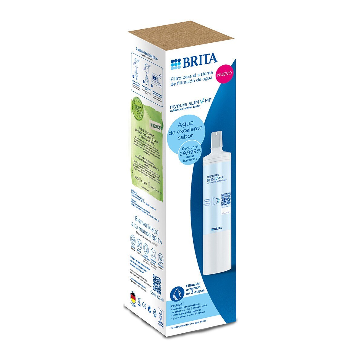 Filtro de Recarga para Sistema de Filtração de Água Mypure Slim Branco-2