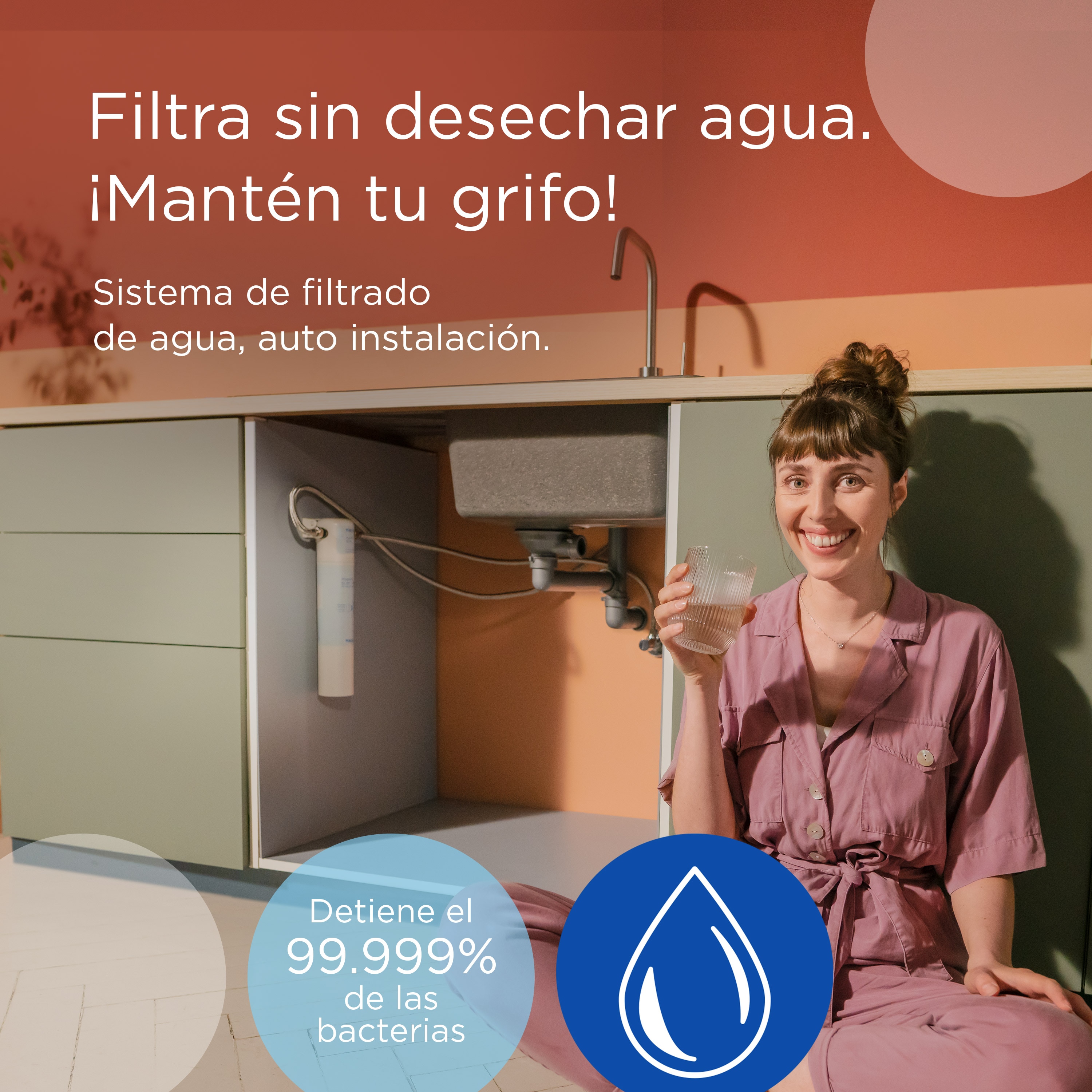 Sistema de Filtração de Água Mypure Slim V-MF Branco-3
