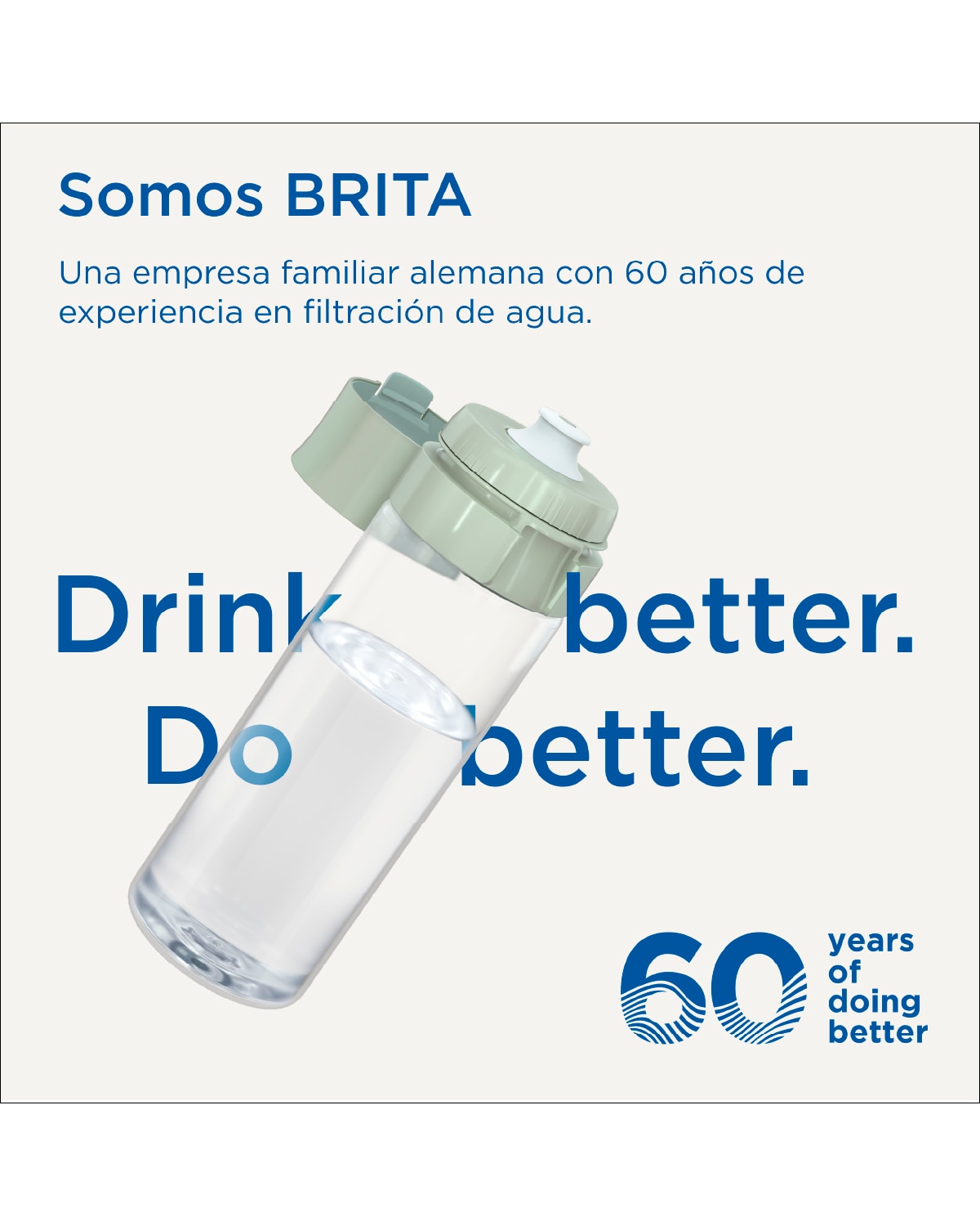 Imagen 8 de Botellla filtrante de agua + 2 Micro Disc Vital Brita - Verde claro Verde claro