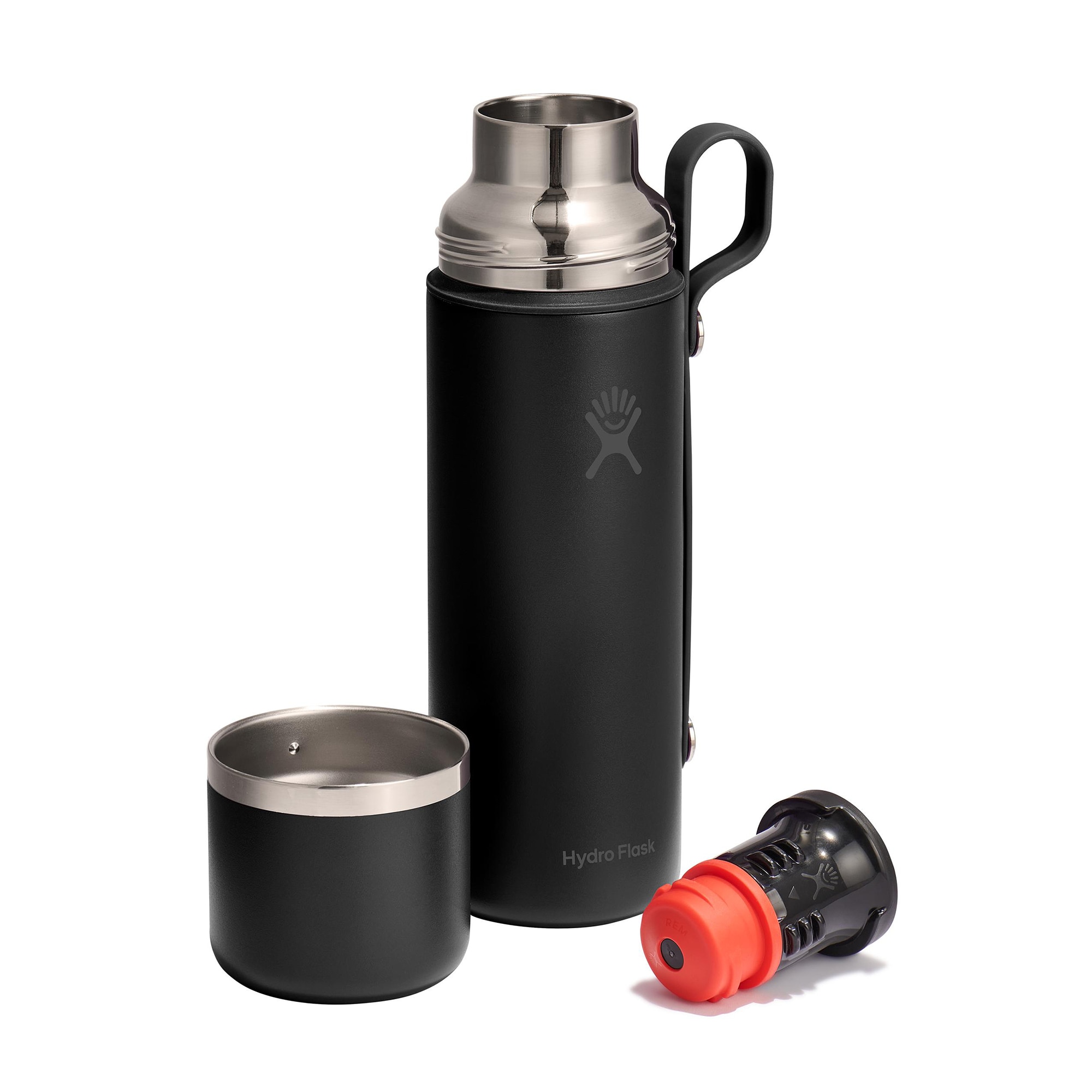 Termo Hermético com Chávena Preto-2