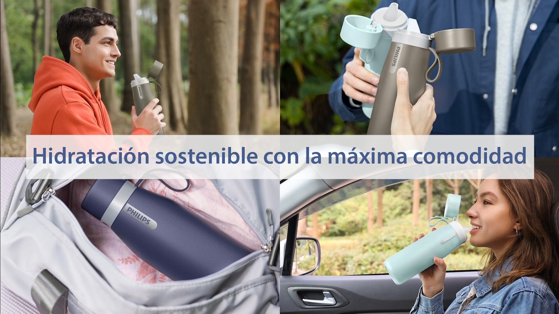 Termo Go Zero Philips Water Solutions - Acero Rosa-3
