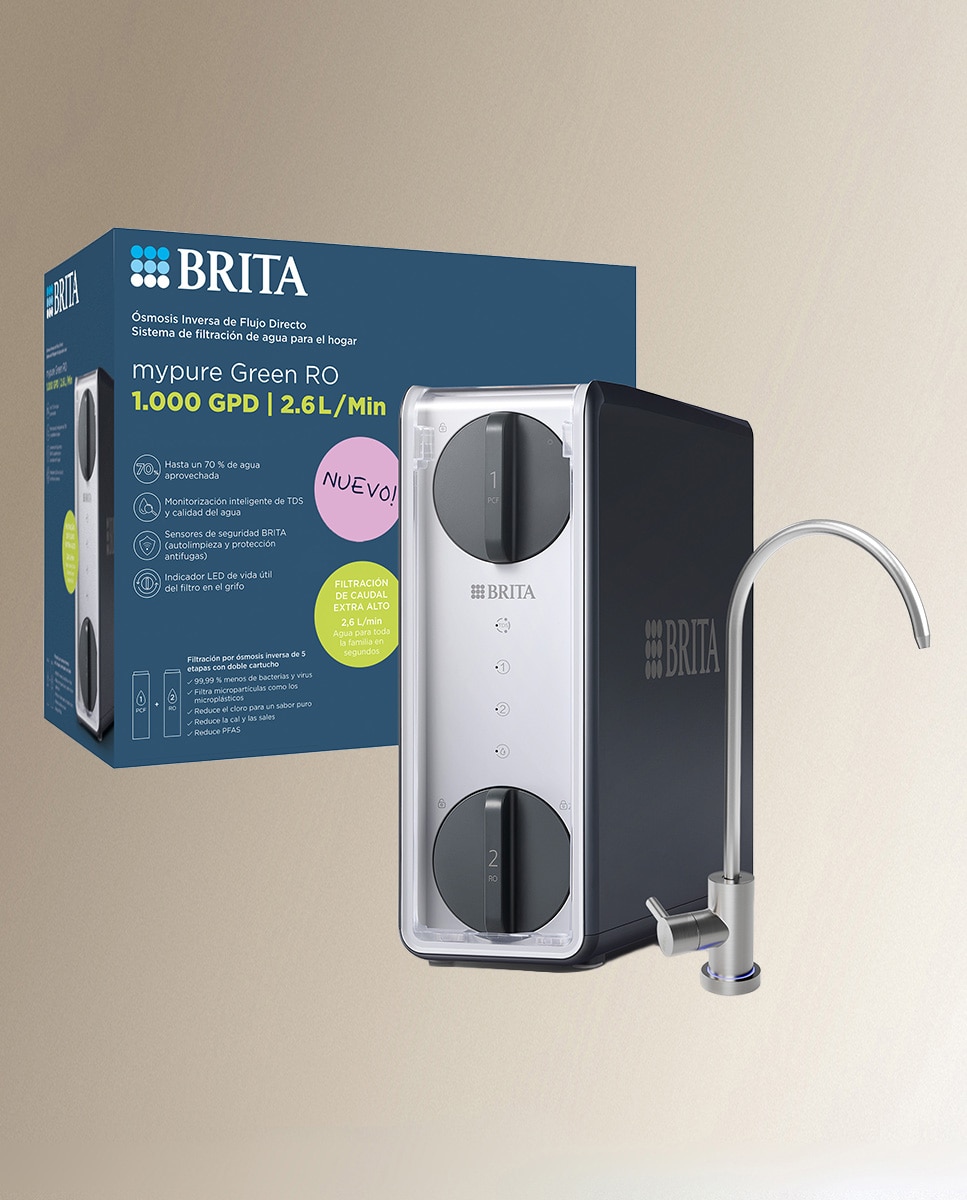 Brita - Sistema de Filtración Avanzada de Agua por Ósmosis Inversa mypure Green RO 1000 GPD BRITA.