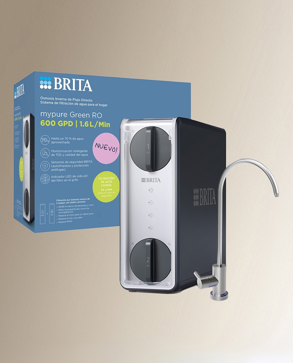 Brita - Sistema de Filtración Avanzada de Agua por Ósmosis Inversa mypure Green RO 600 GPD BRITA.