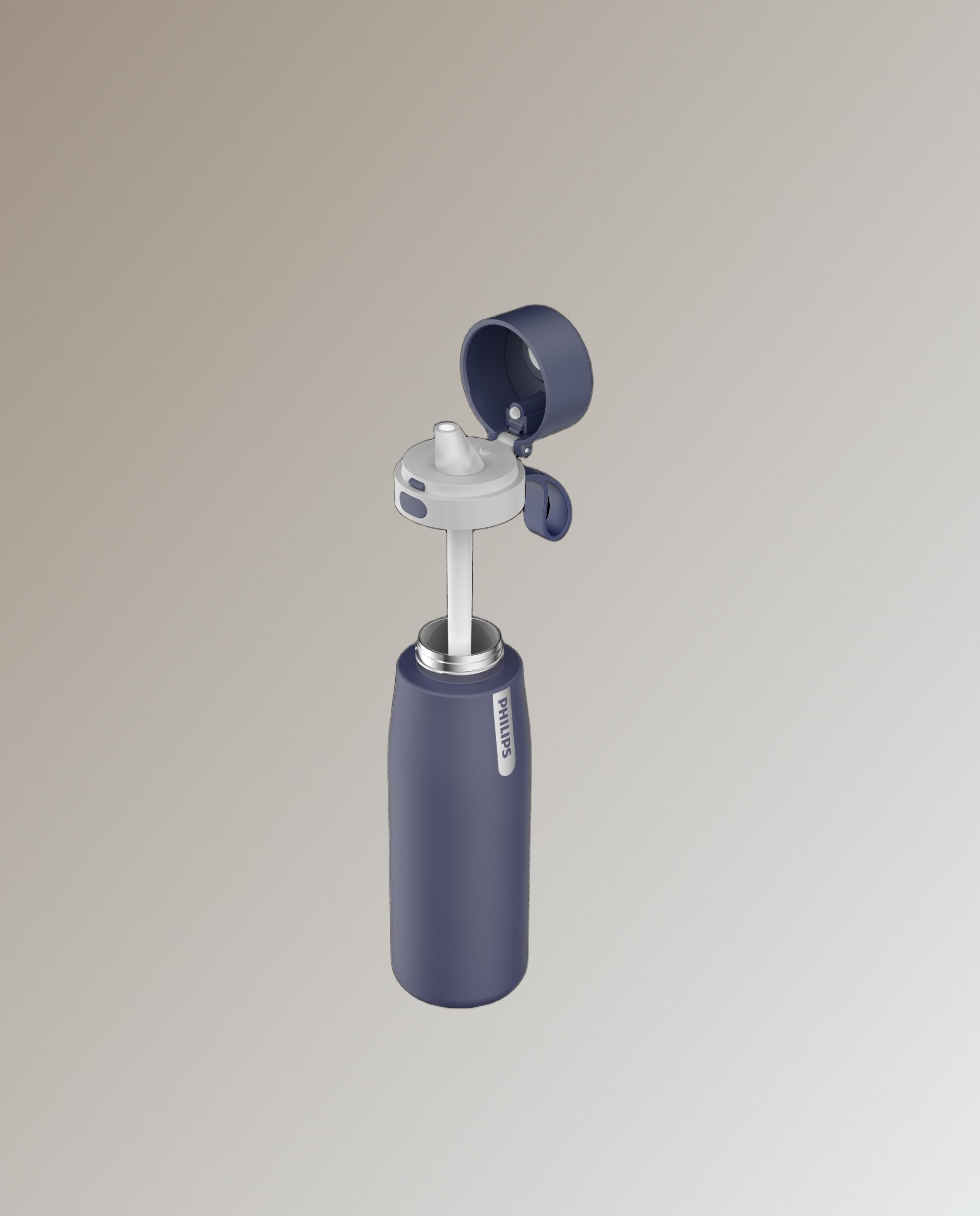 Botella Termo Metalizado GoZero Daily Philips - Azul marino Azul marino-3