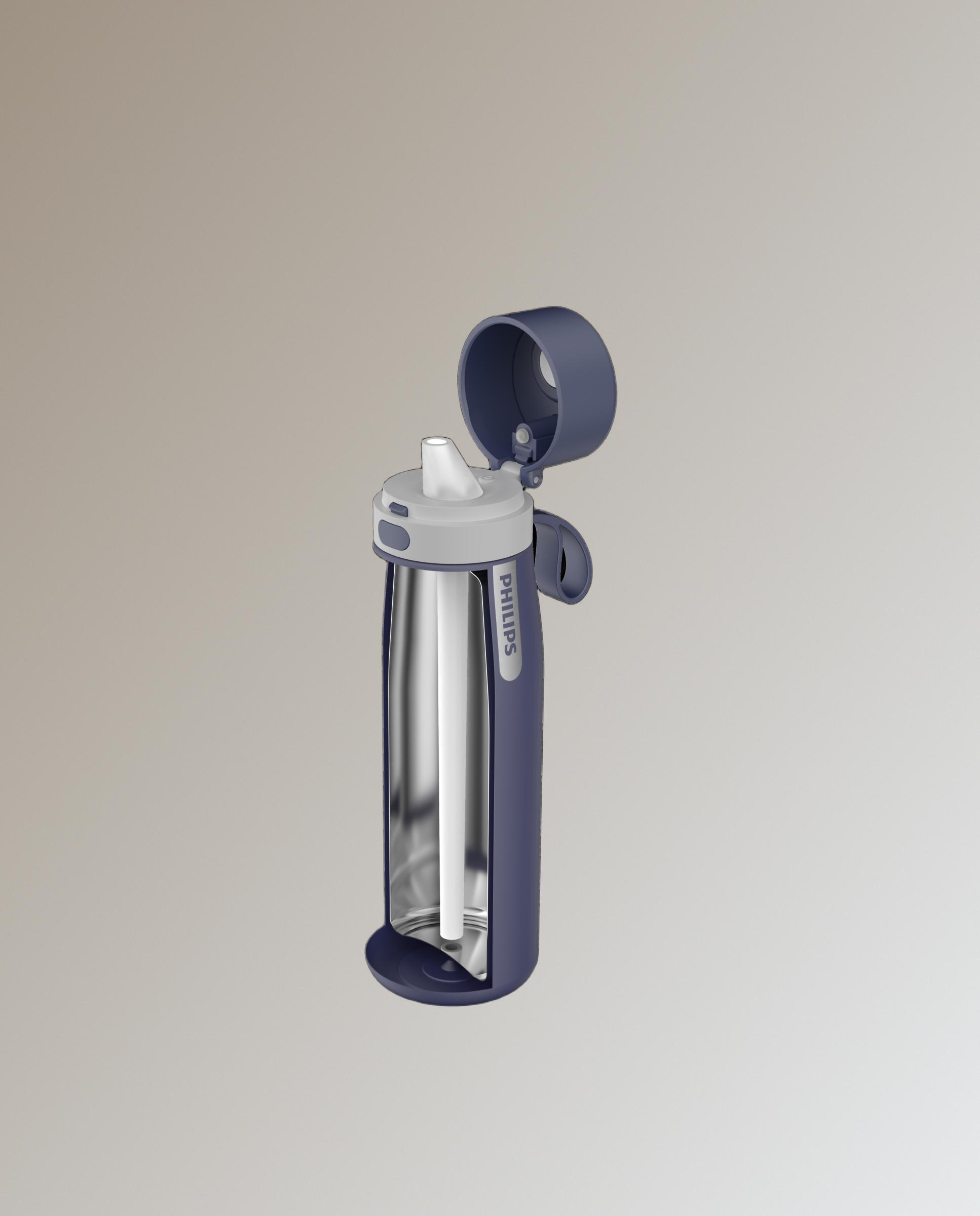 Botella Termo Metalizado GoZero Daily Philips - Azul marino Azul marino-4