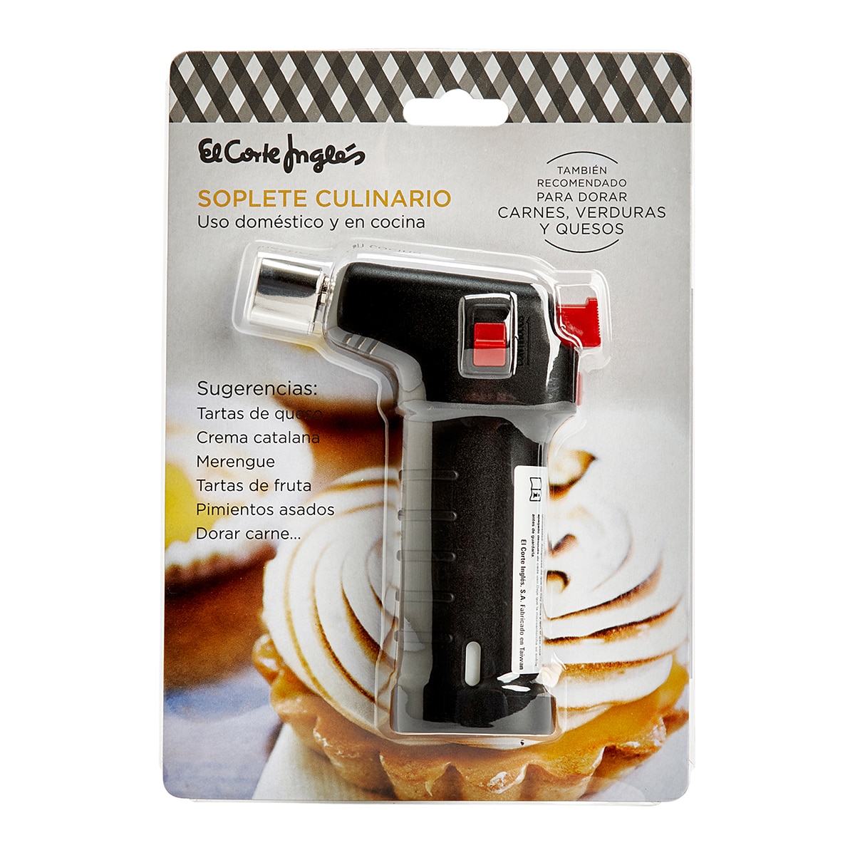 Maçarico de cozinha El Corte Inglés Preto-2