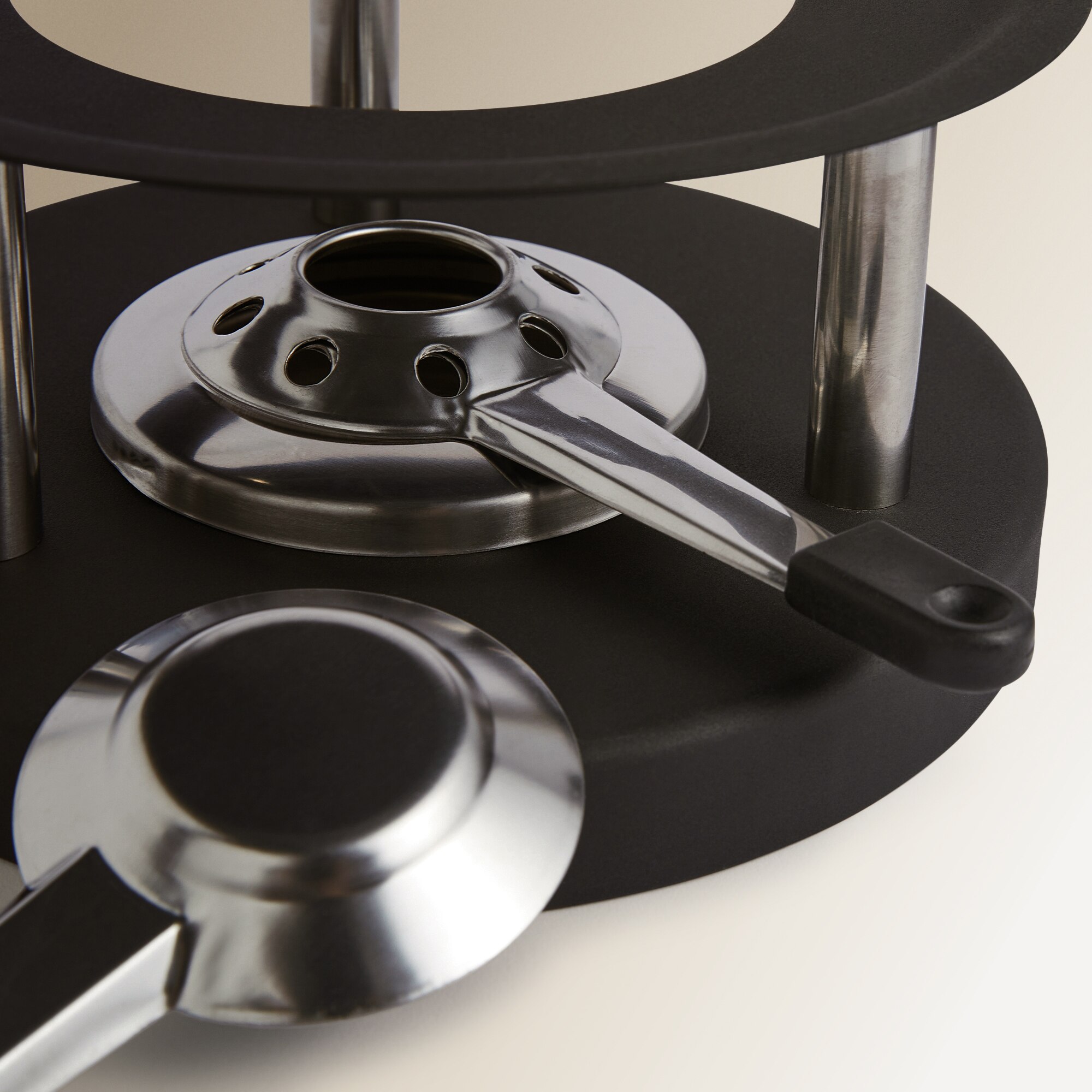 Conjunto de Fondue de Ferro Preto-3