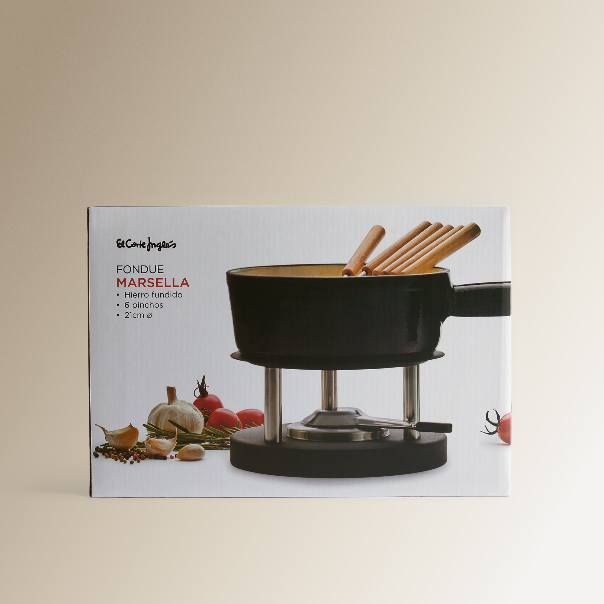 Conjunto de Fondue de Ferro Preto-5