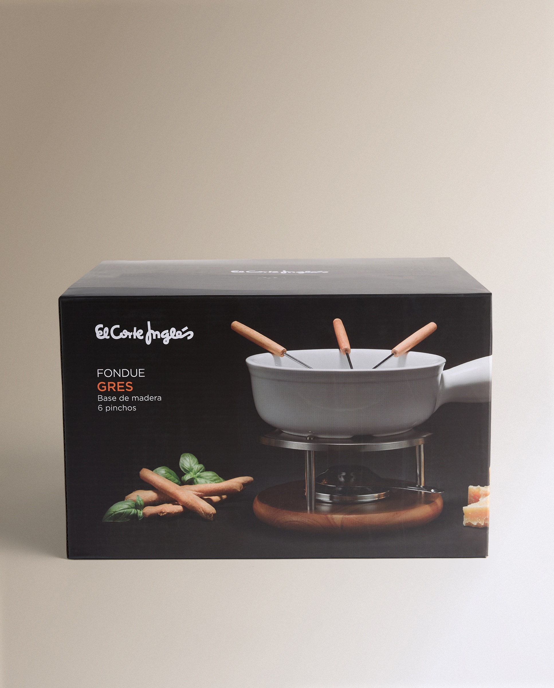 Fondue de cerâmica para 6 pessoas Branco-5