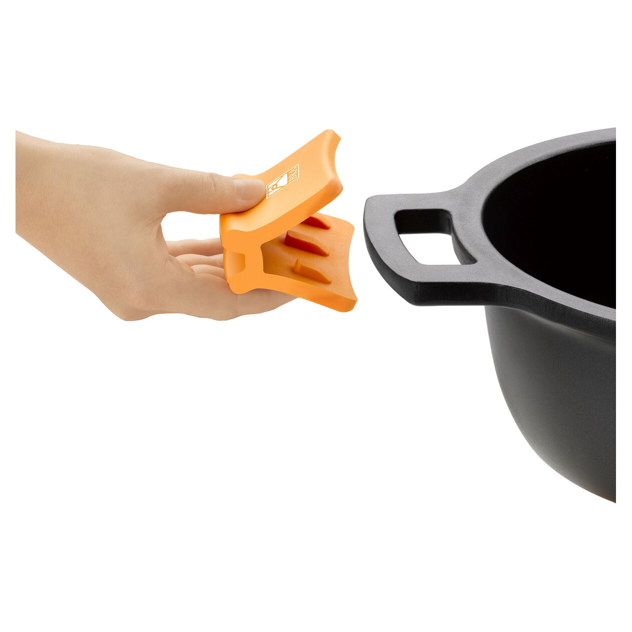 Conjunto de 2 asas Modelo sertã para paelhas Efficient Bra Laranja-2