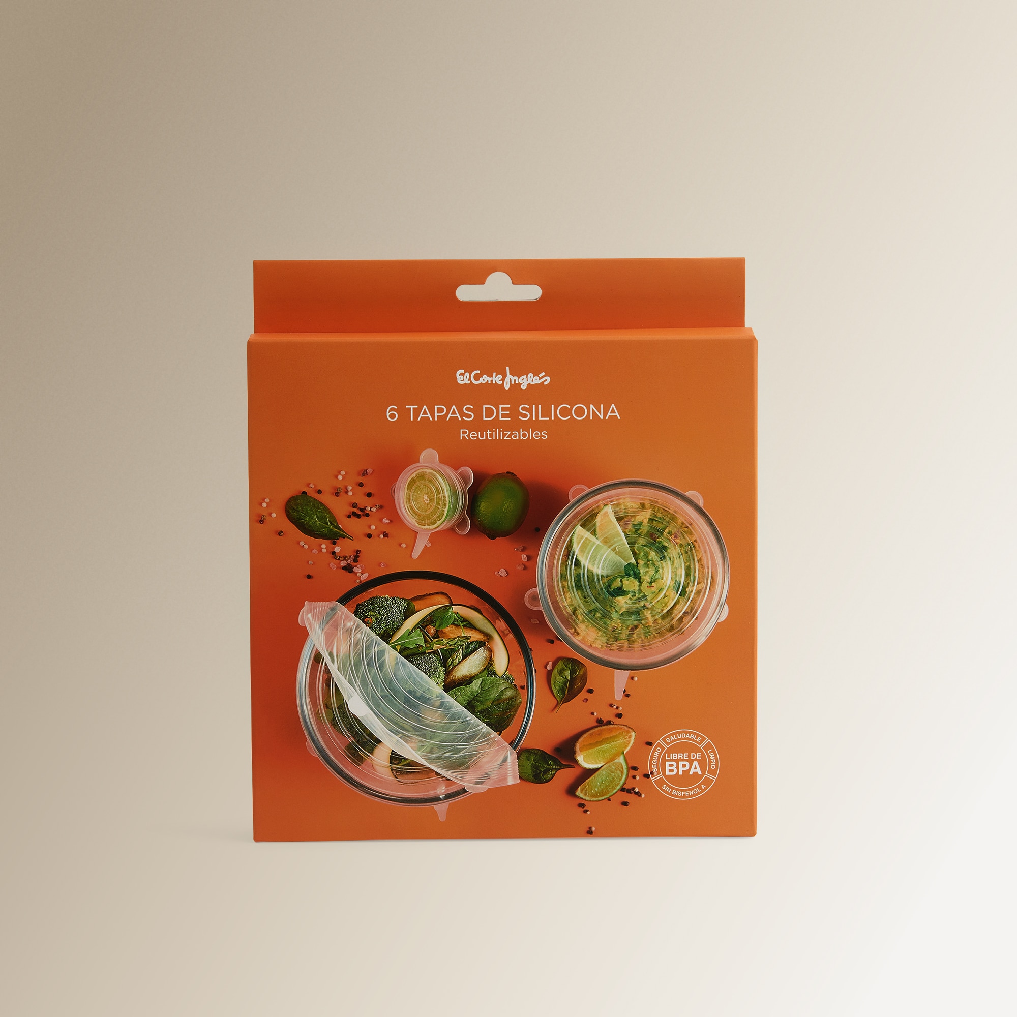 Conjunto 6 Tampas de Silicone Extensível Transparente-4