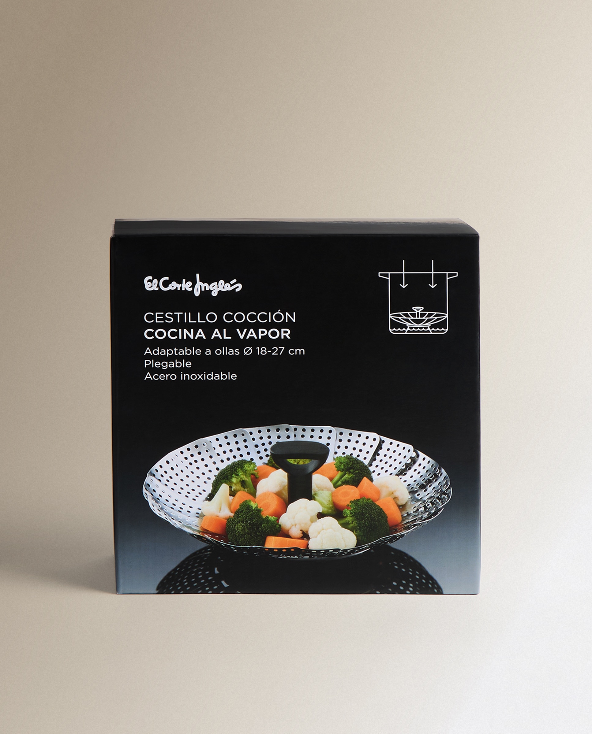 Cesto para cozedura a vapor Aço-4